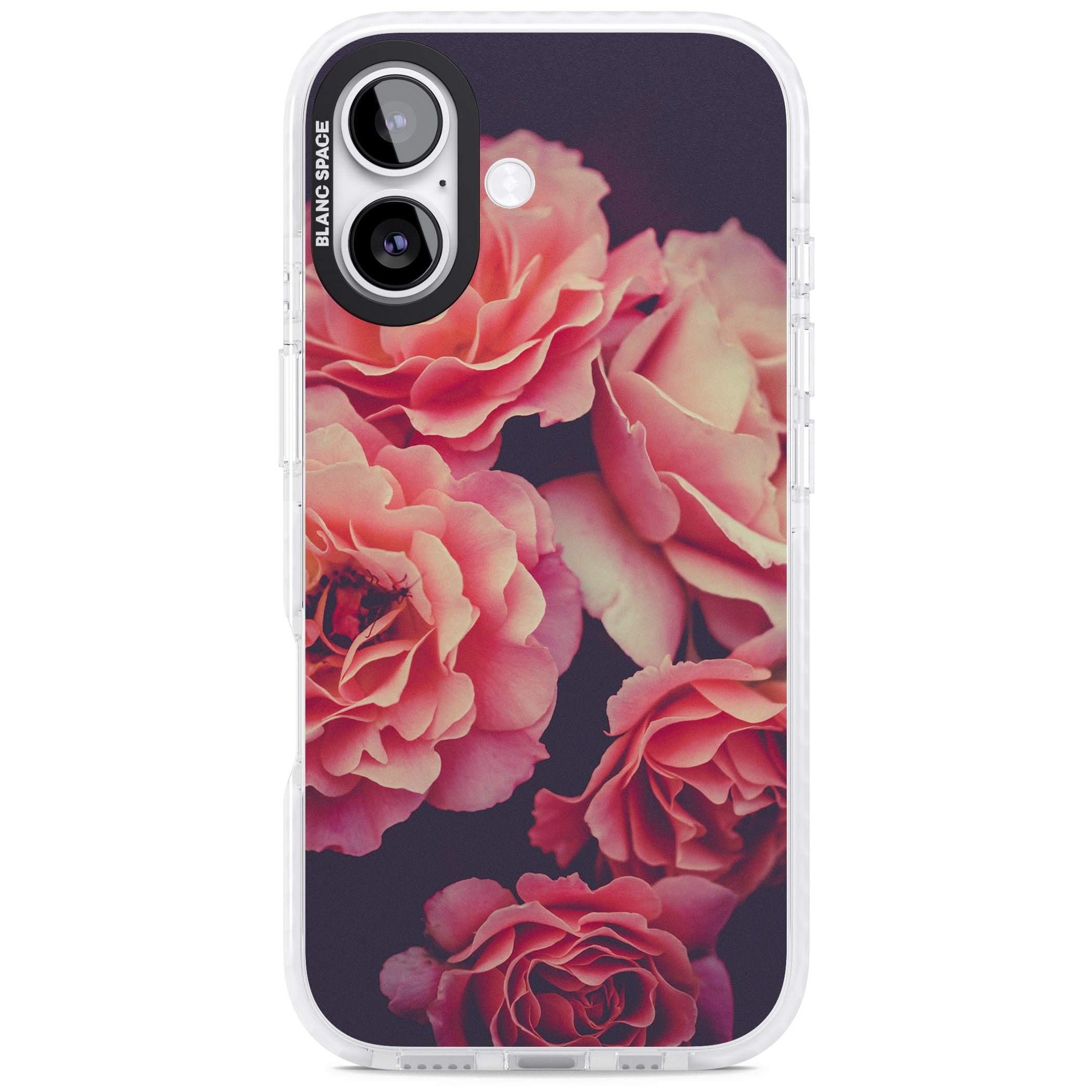 Midnight Rose Bloom iPhone 17 Impact Clear Phone Case