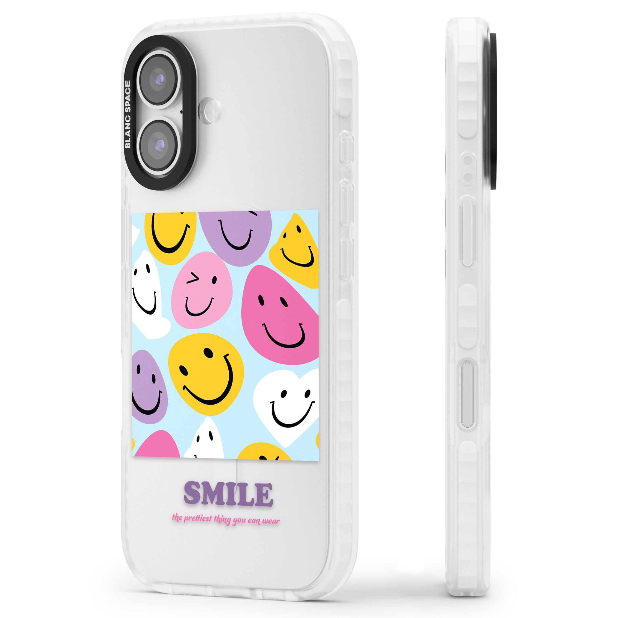 A Smile iPhone 17 Impact Clear Phone Case Side Profile