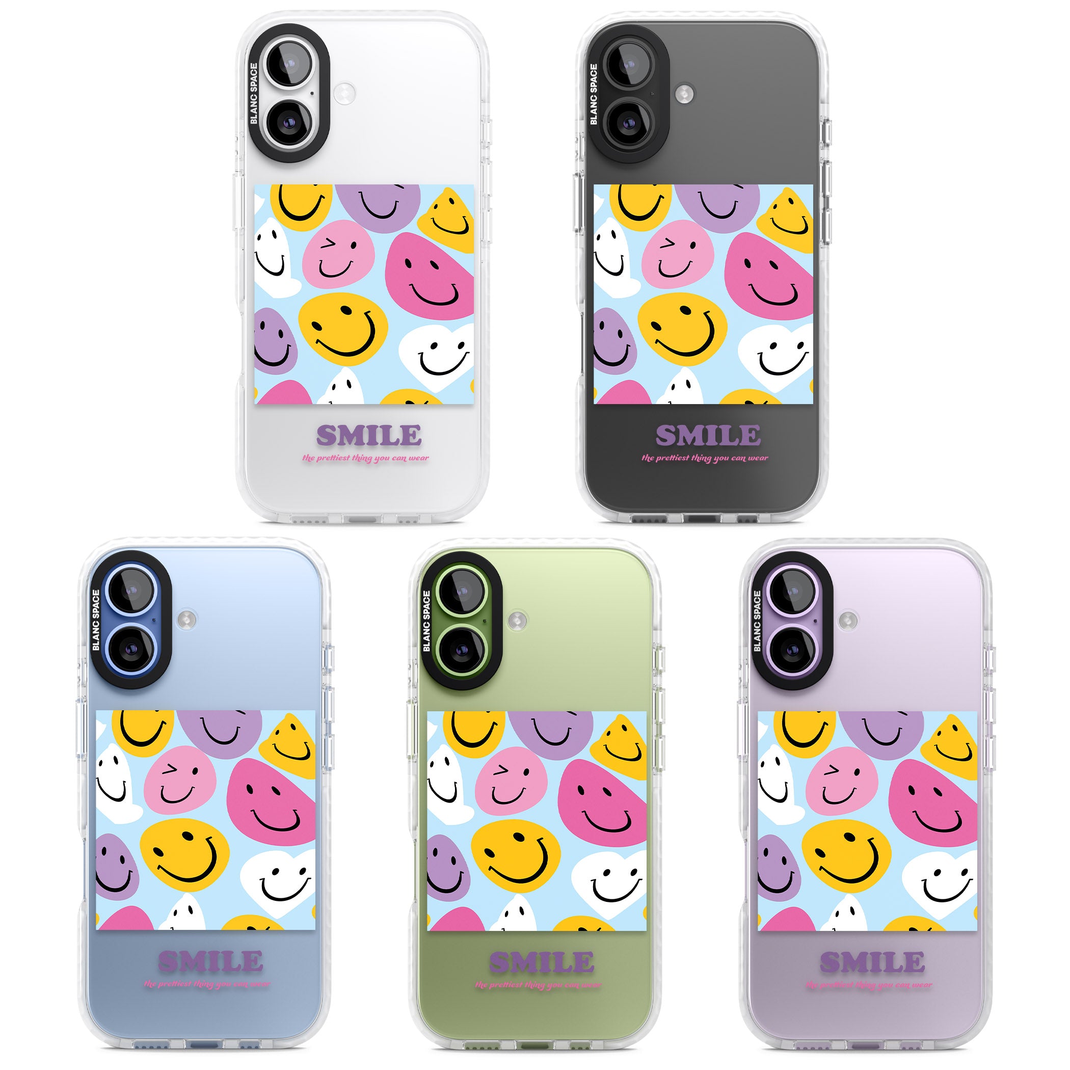 A Smile iPhone 17 Impact Clear Phone Case APT Impact Protection