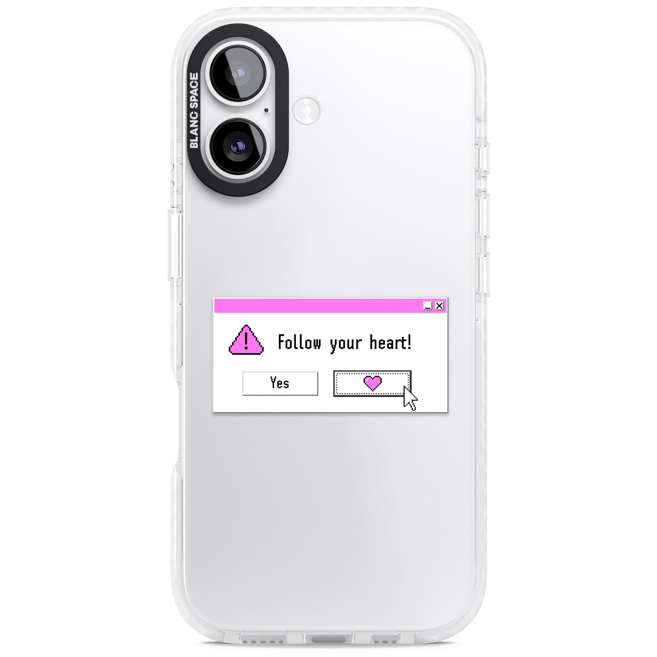 Follow Your Heart.Exe iPhone 17 Impact Clear Phone Case