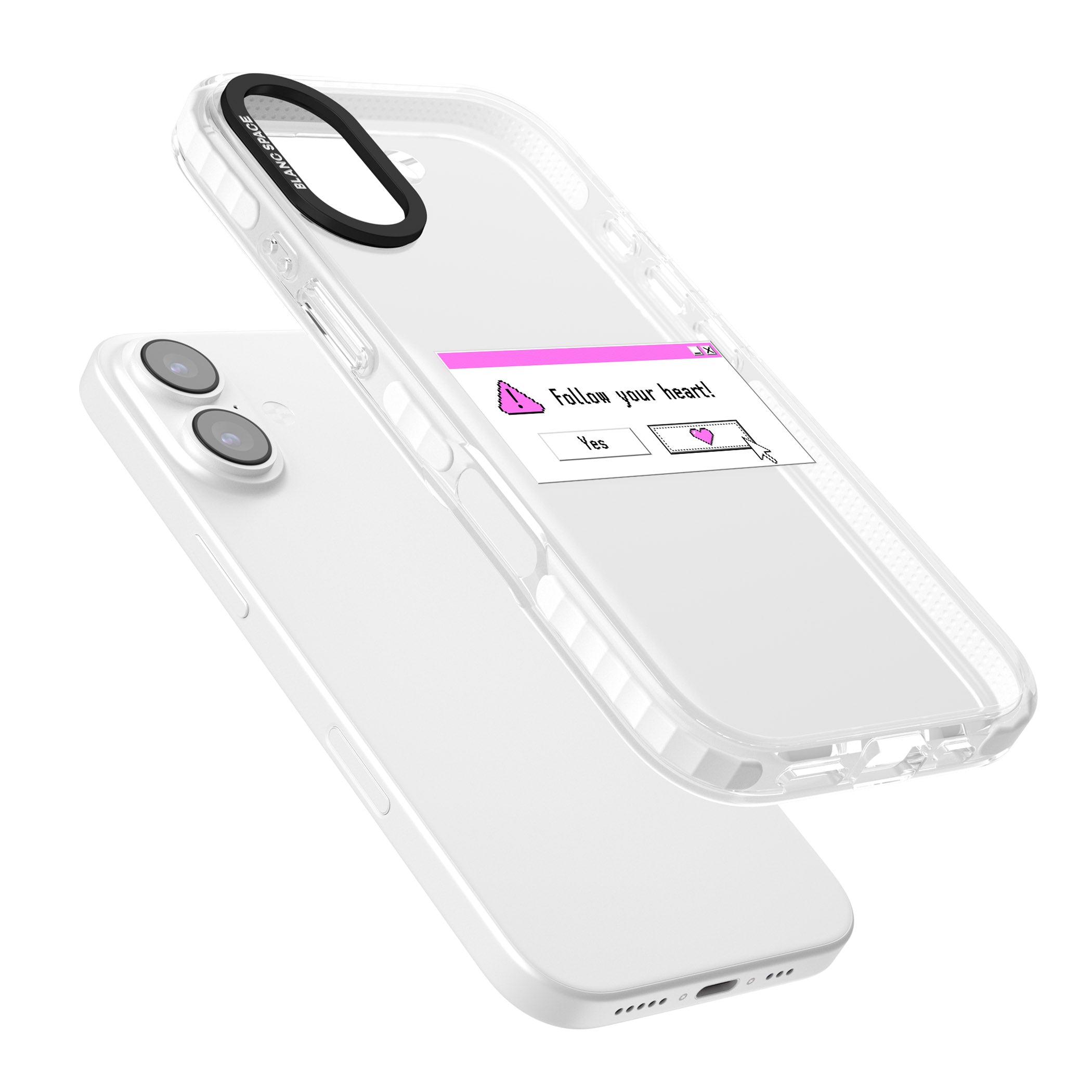 Follow Your Heart.Exe iPhone 17 Impact Clear Phone Case Colours