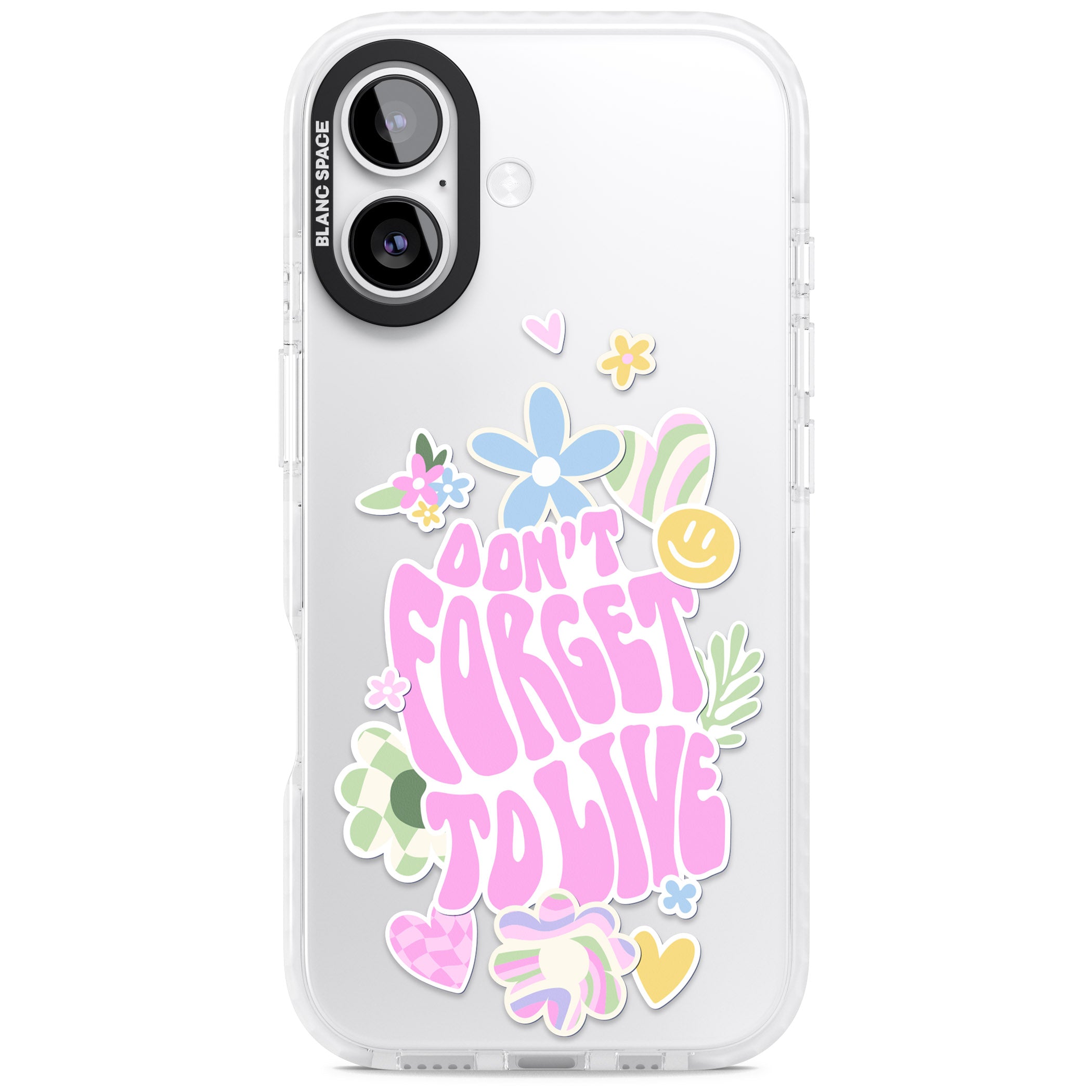 Don'T Forget To Live iPhone 17 Impact Clear Phone Case