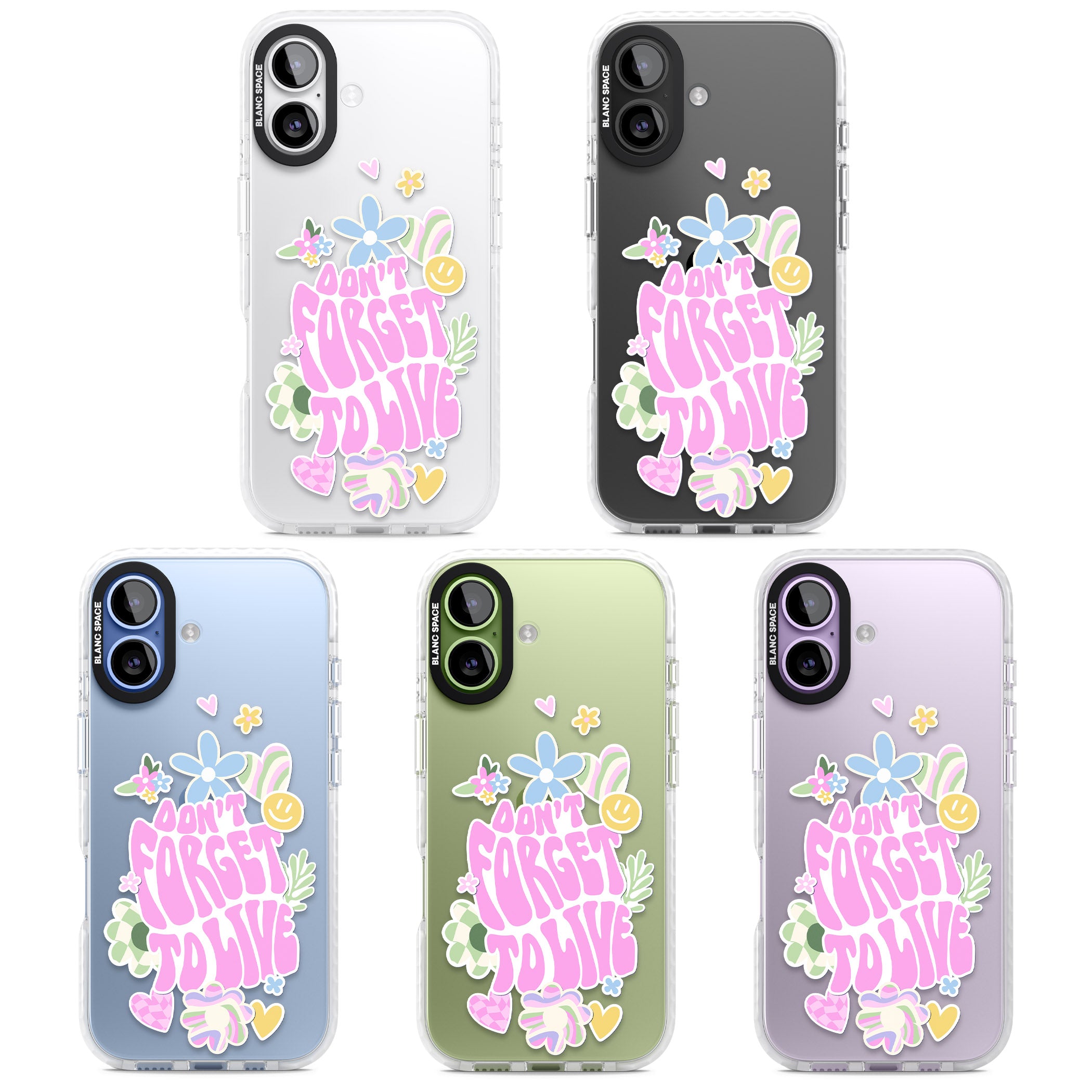 Don'T Forget To Live iPhone 17 Impact Clear Phone Case APT Impact Protection