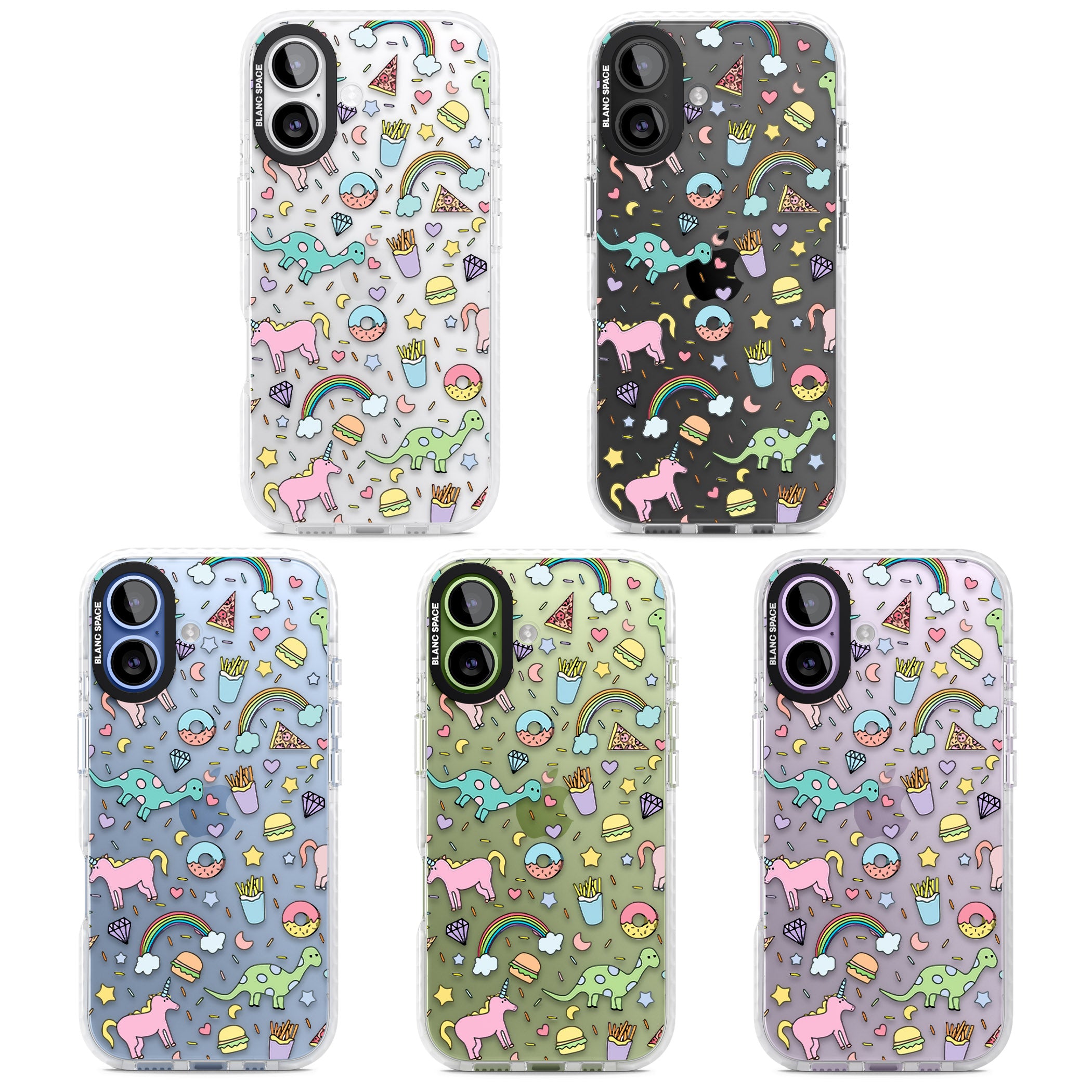 Cute Pattern iPhone 17 Impact Clear Phone Case APT Impact Protection