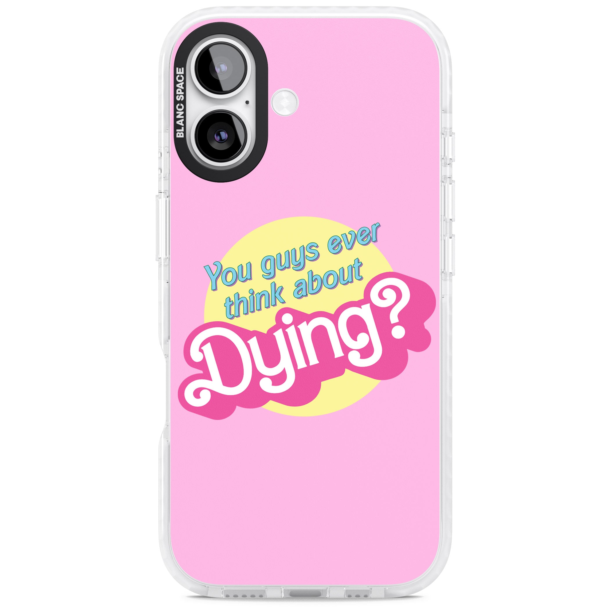 Ever Think About Dying? iPhone 17 Impact Clear Phone Case