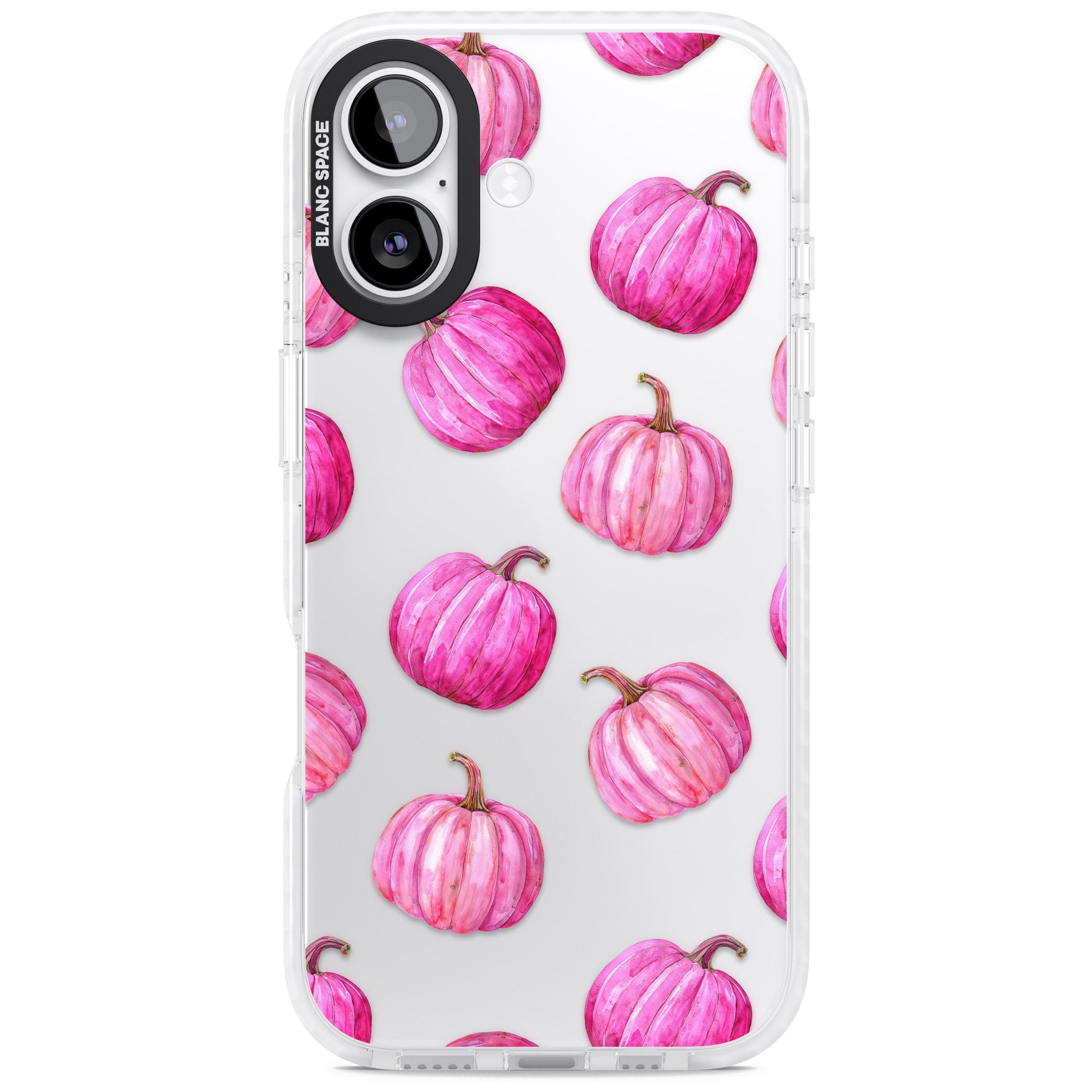 Pink Pumpkins iPhone 17 Impact Clear Phone Case