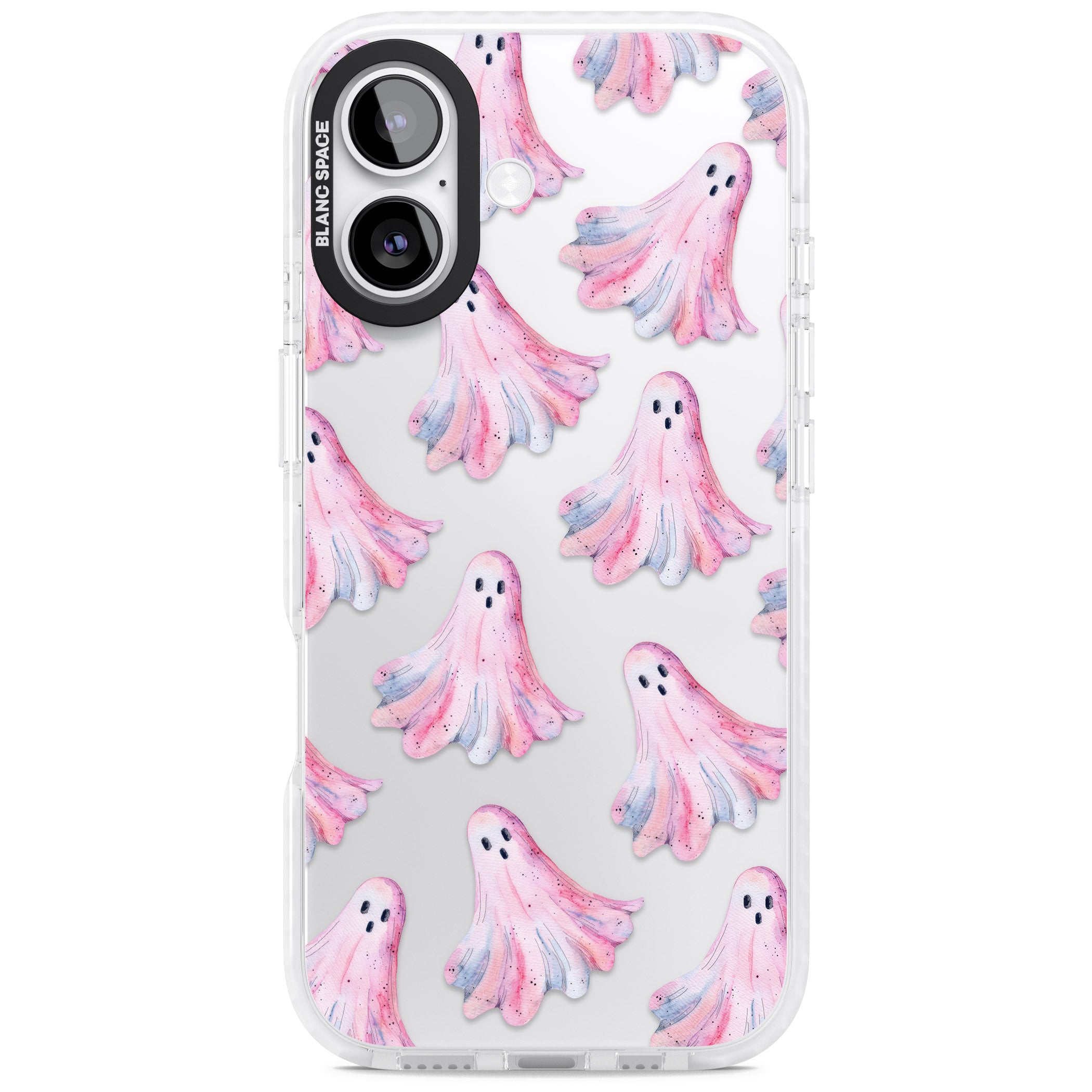 Pink Ghosts iPhone 17 Impact Clear Phone Case