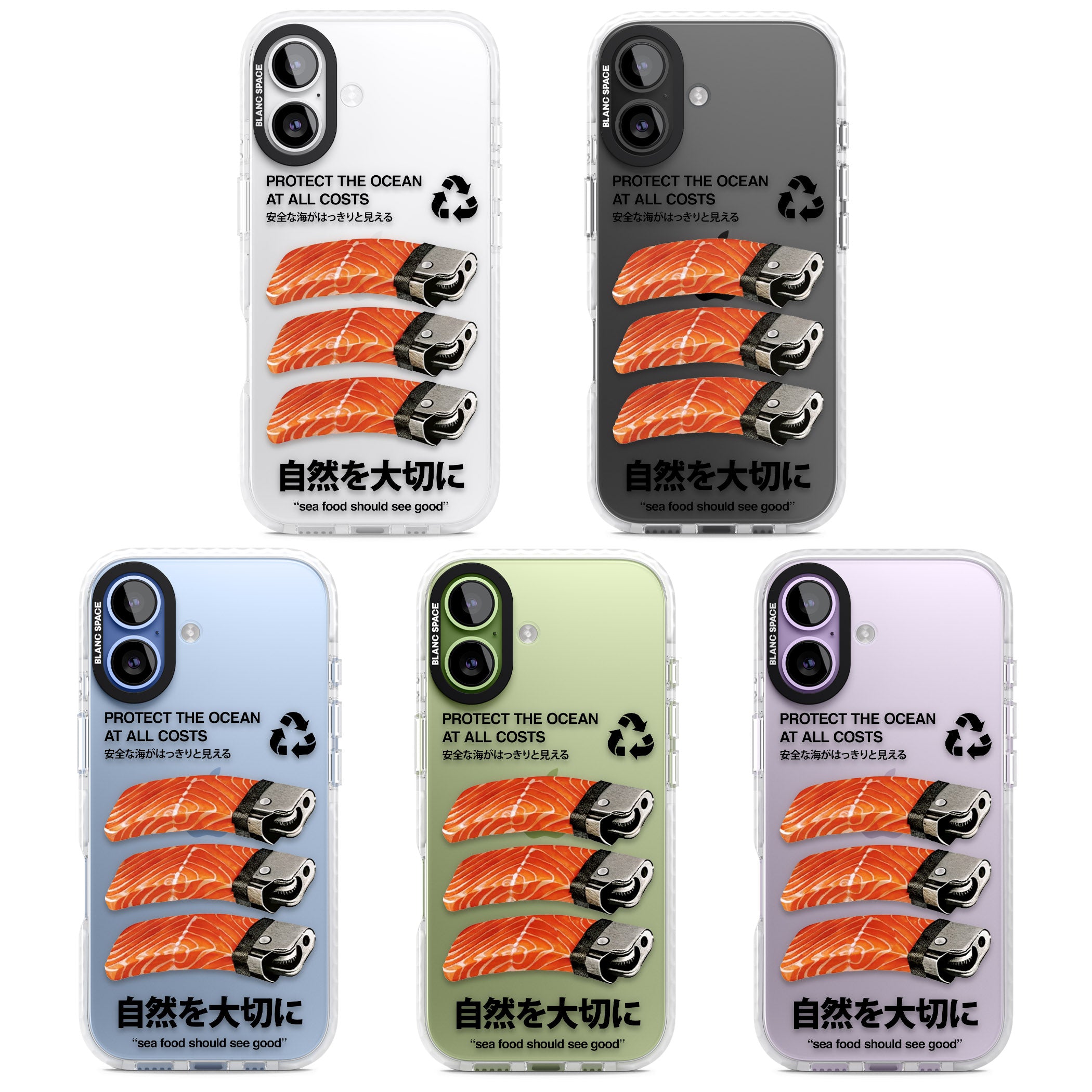 Protect The Ocean iPhone 17 Impact Clear Phone Case APT Impact Protection