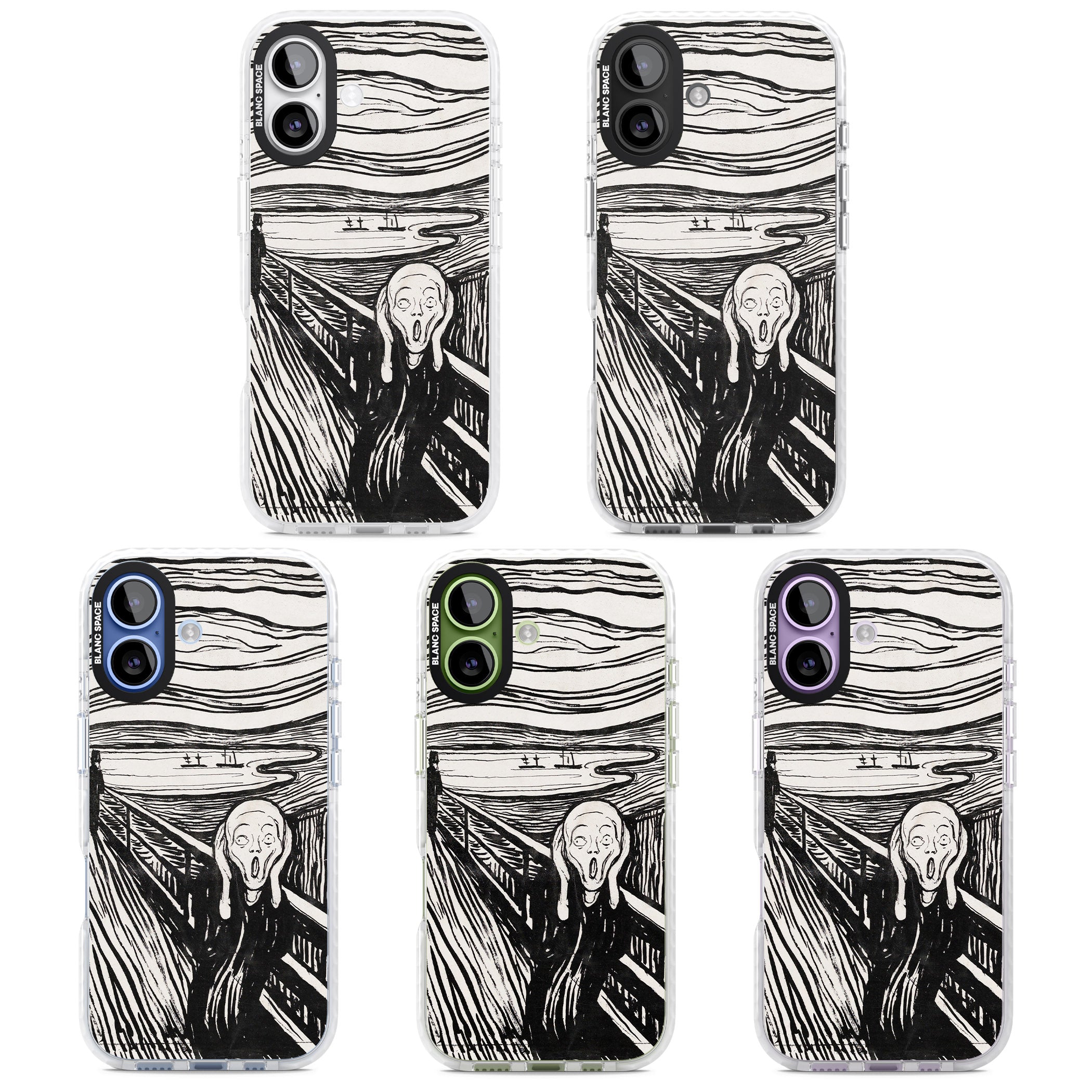 The Scream iPhone 17 Impact Clear Phone Case APT Impact Protection