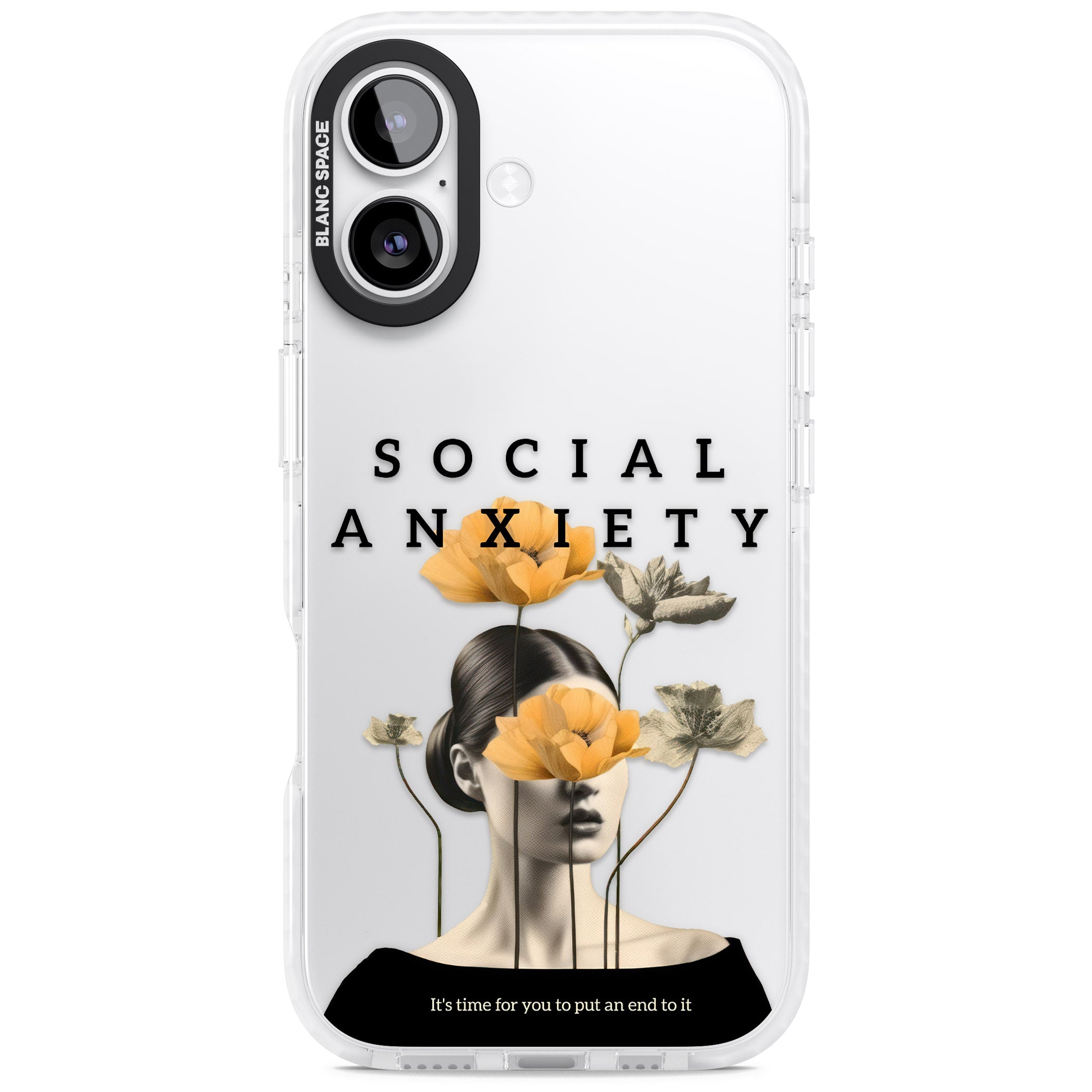 Social Anxiety iPhone 17 Impact Clear Phone Case