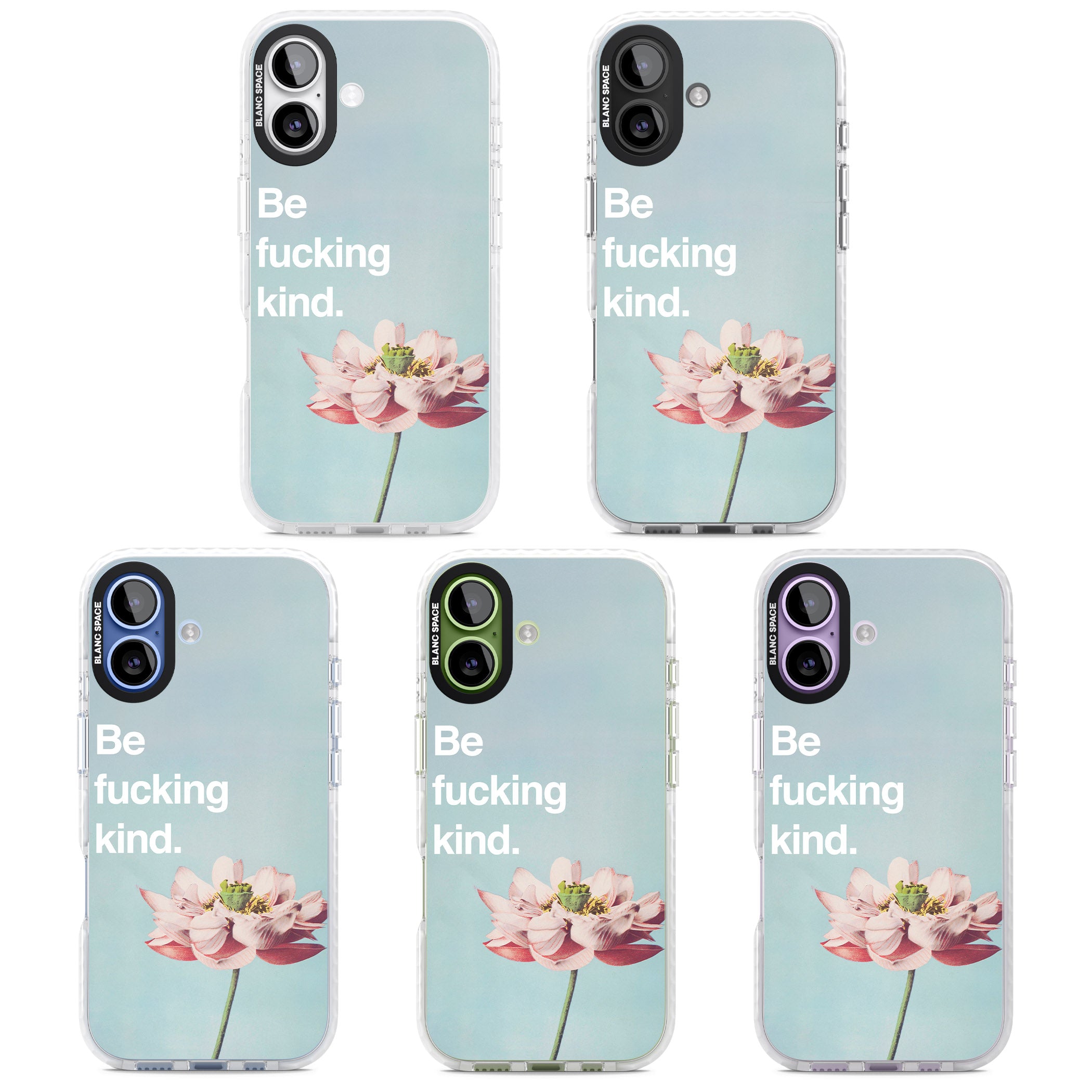 Be F*Cking Kind iPhone 17 Impact Clear Phone Case APT Impact Protection