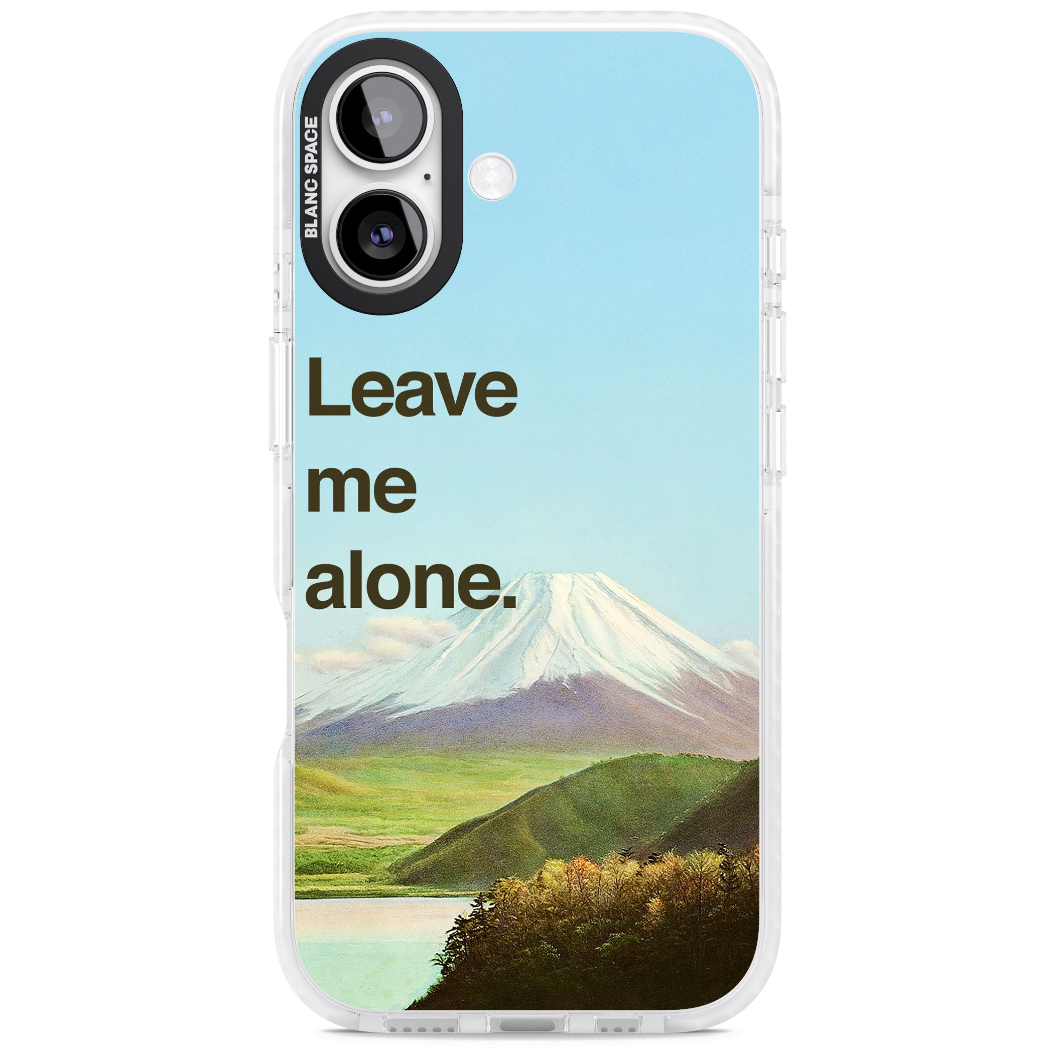 Leave Me Alone iPhone 17 Impact Clear Phone Case