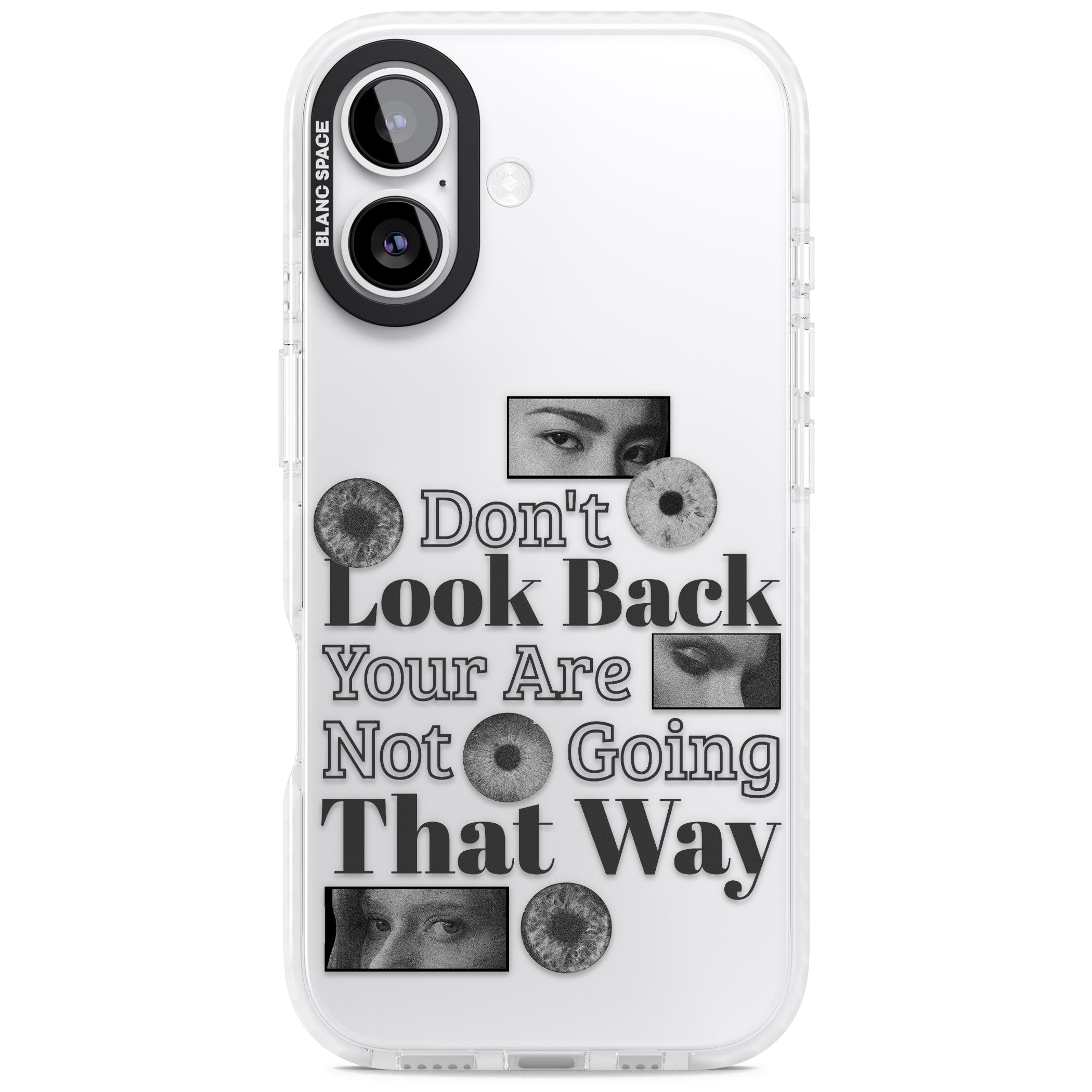 Dont Look Back iPhone 17 Impact Clear Phone Case