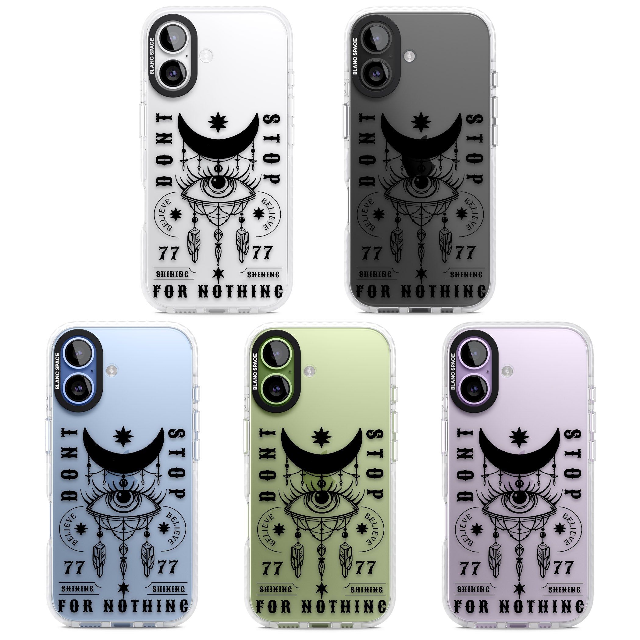 Dont Stop For Nothing iPhone 17 Impact Clear Phone Case APT Impact Protection