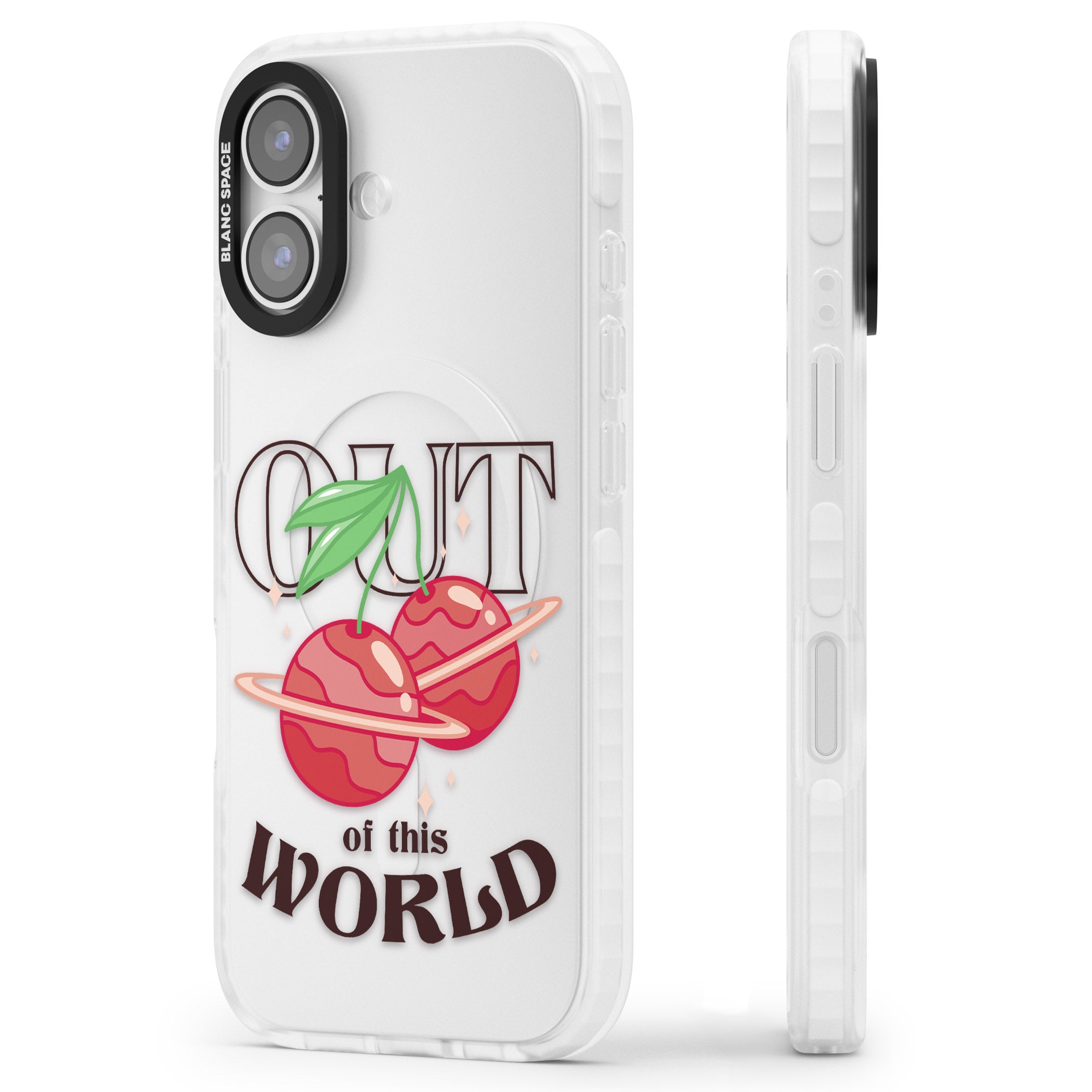 Out Of This World iPhone 17 Impact Clear Phone Case Side Profile