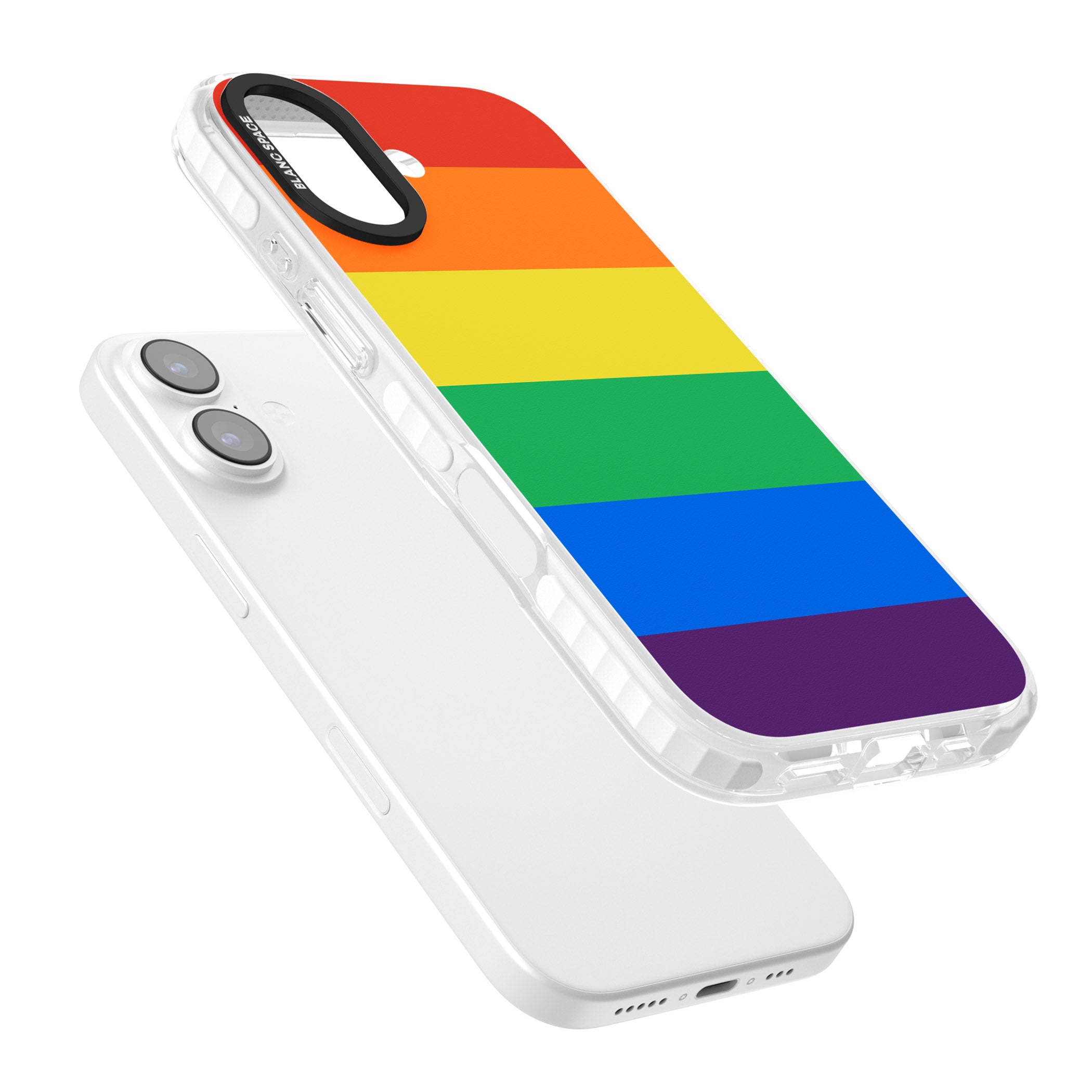Rainbow Stripes iPhone 17 Impact Clear Phone Case Colours