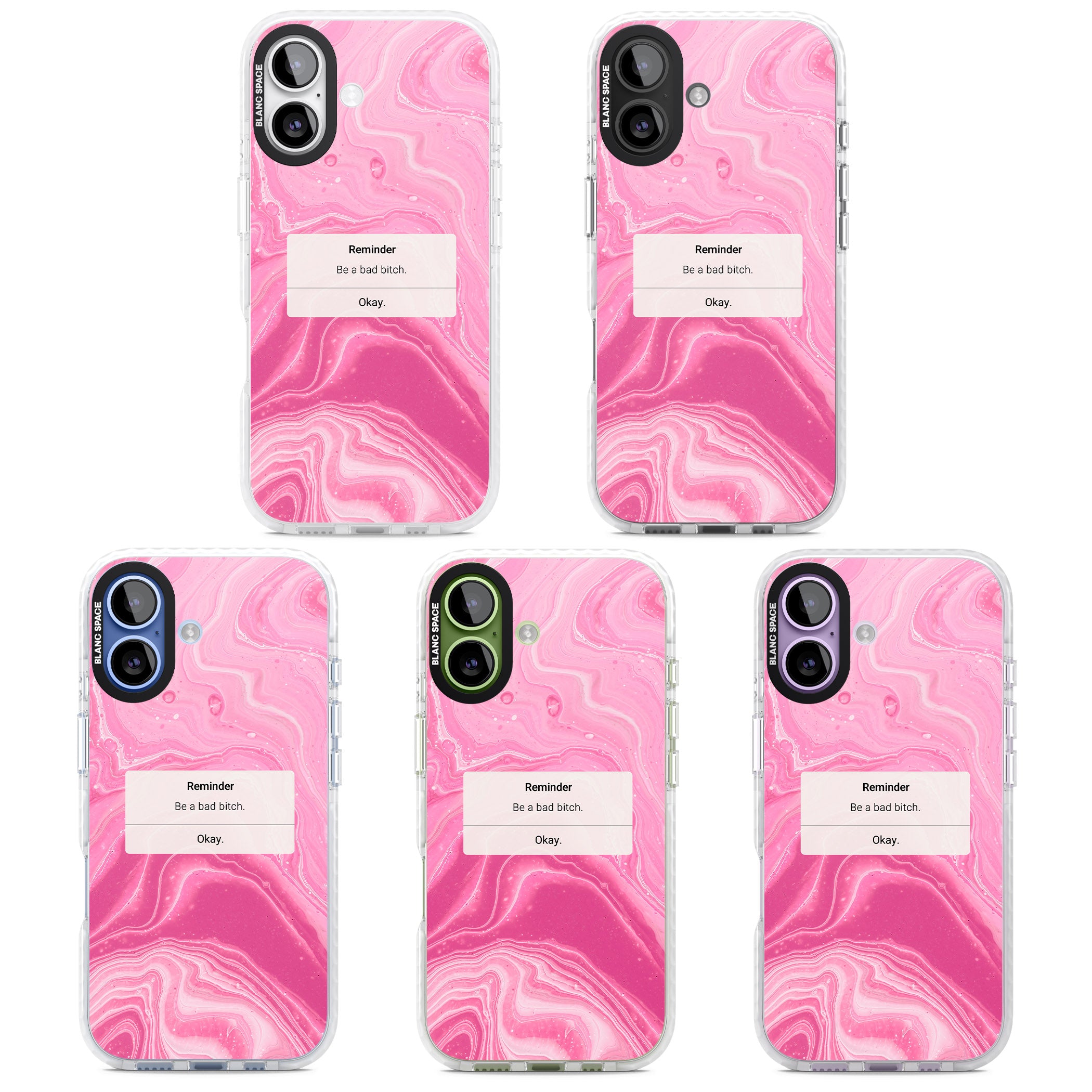 Bad Bitch Reminder iPhone 17 Impact Clear Phone Case APT Impact Protection