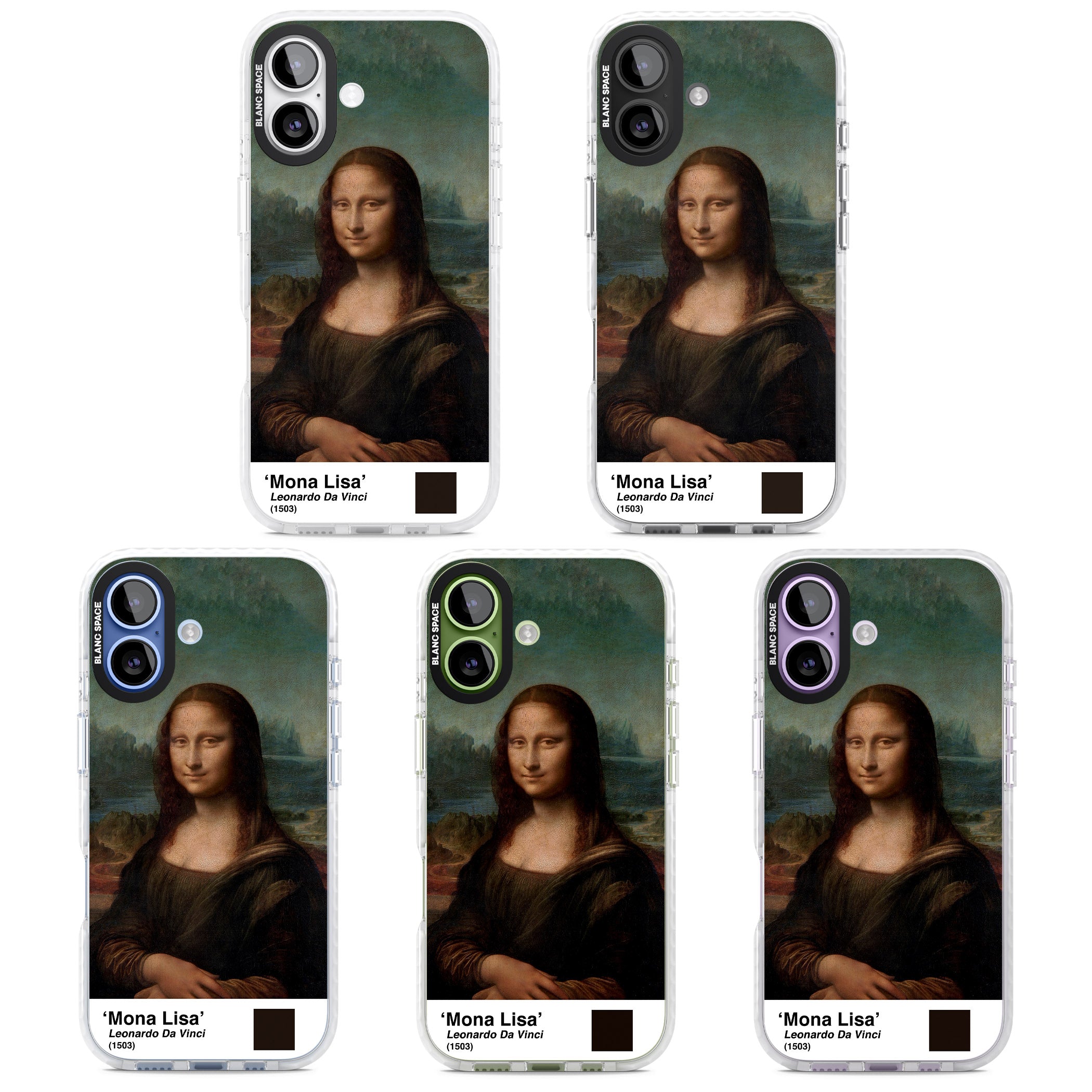 Mona Lisa iPhone 17 Impact Clear Phone Case APT Impact Protection