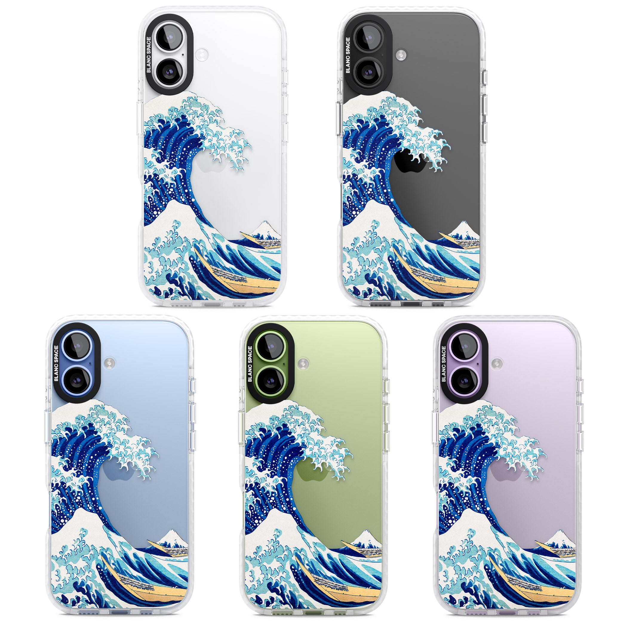 The Great Wave Of Kanagawa iPhone 17 Impact Clear Phone Case APT Impact Protection
