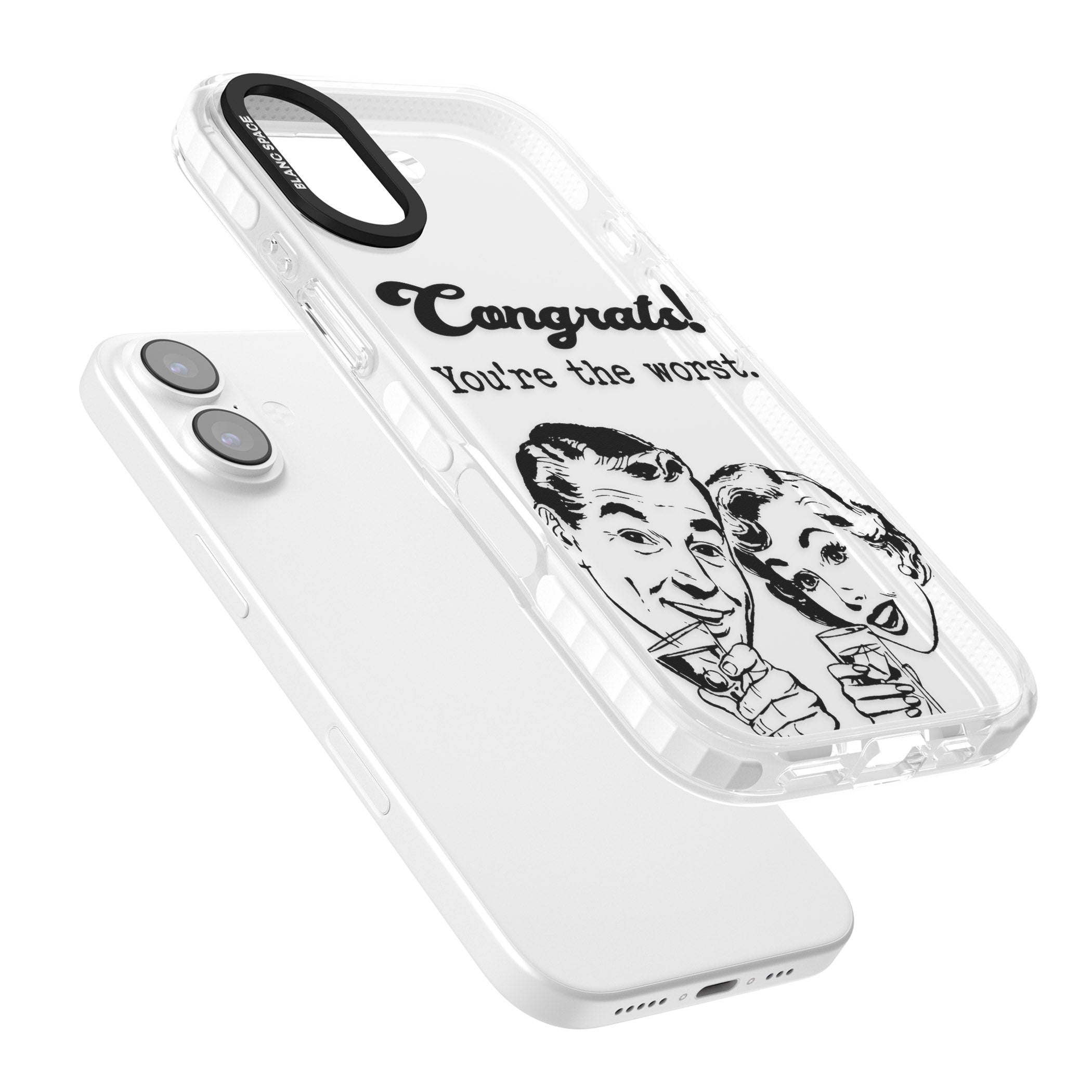 Congrats Youre The Worst iPhone 17 Impact Clear Phone Case Colours