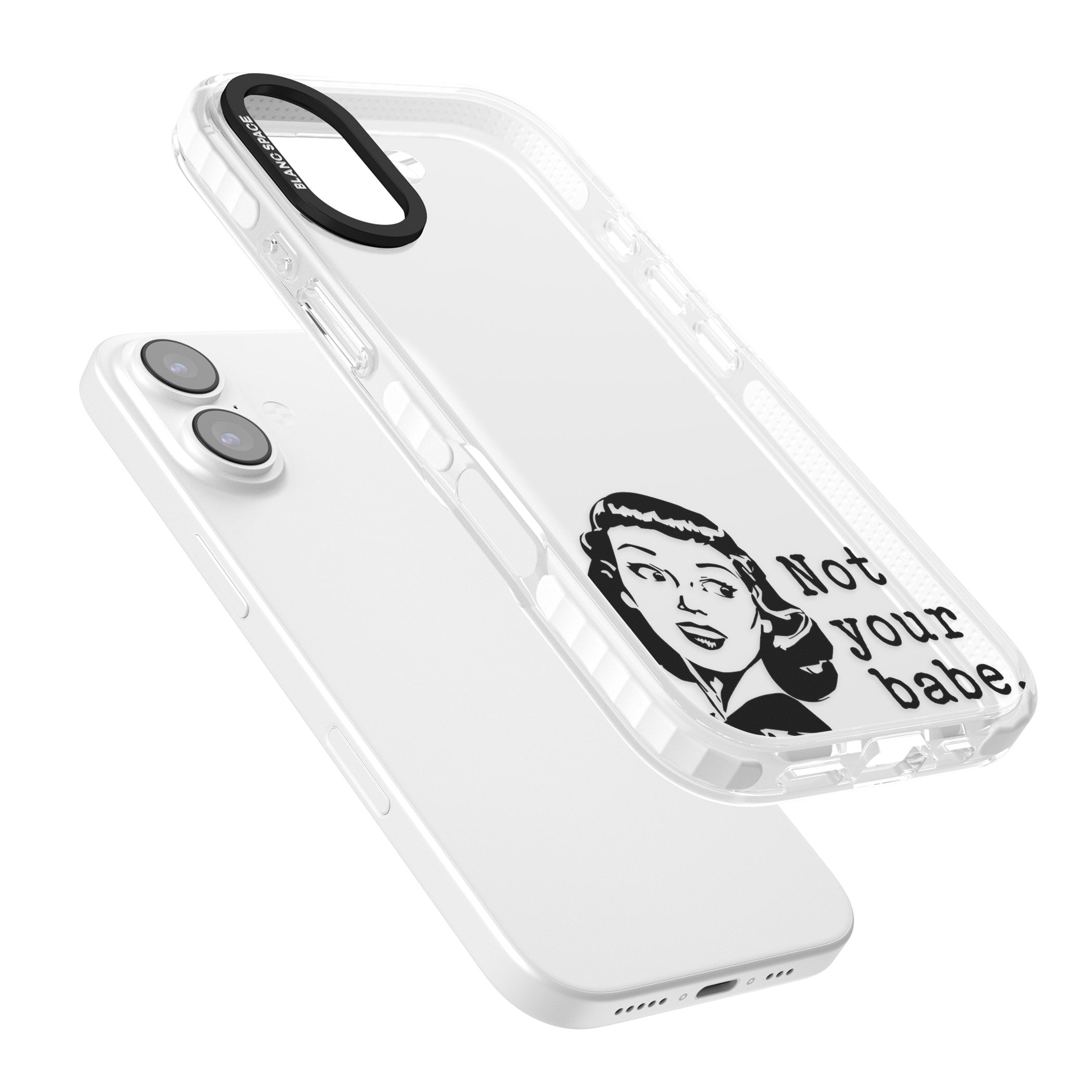 Not Your Babe iPhone 17 Impact Clear Phone Case Colours