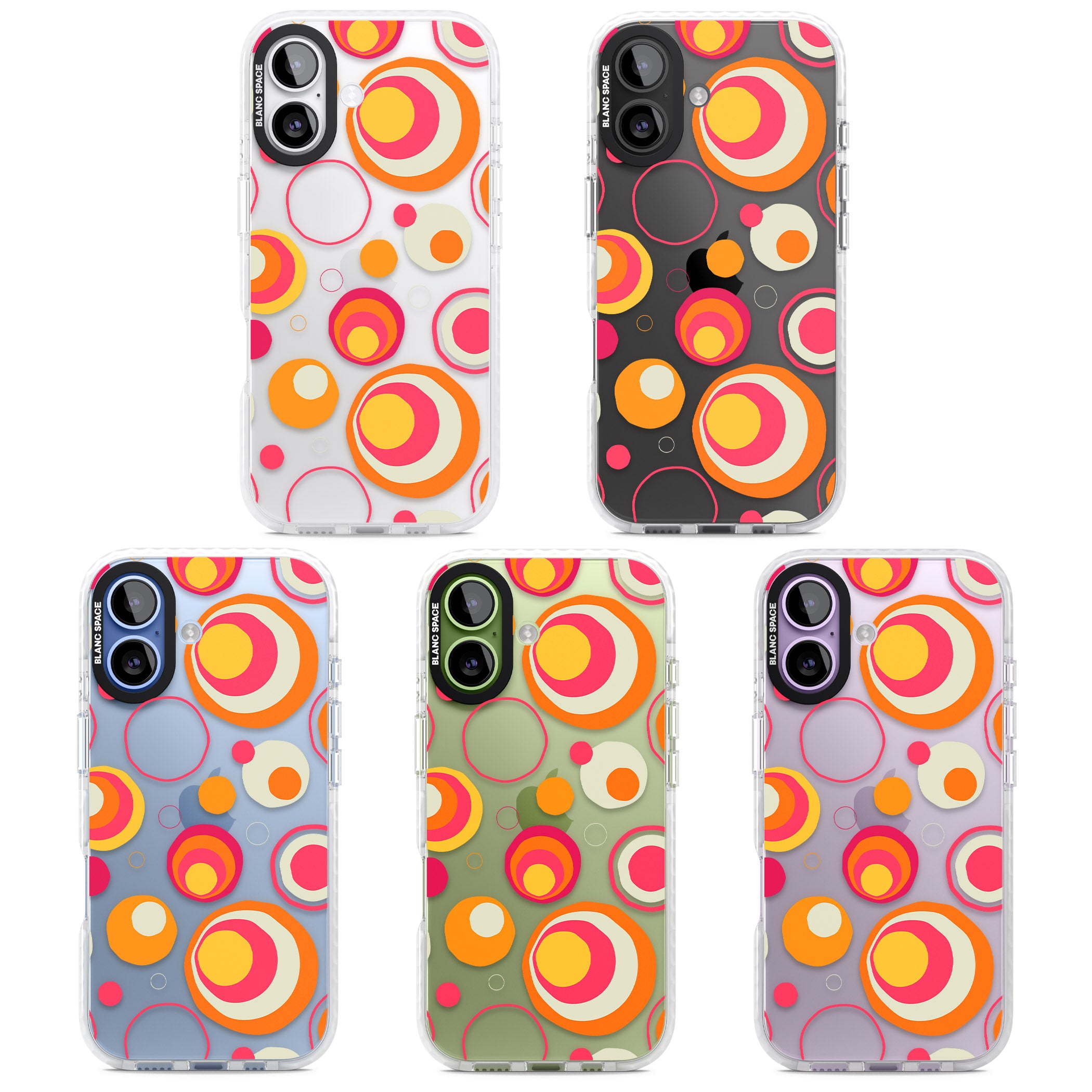 Mid Century Party Pattern iPhone 17 Impact Clear Phone Case APT Impact Protection