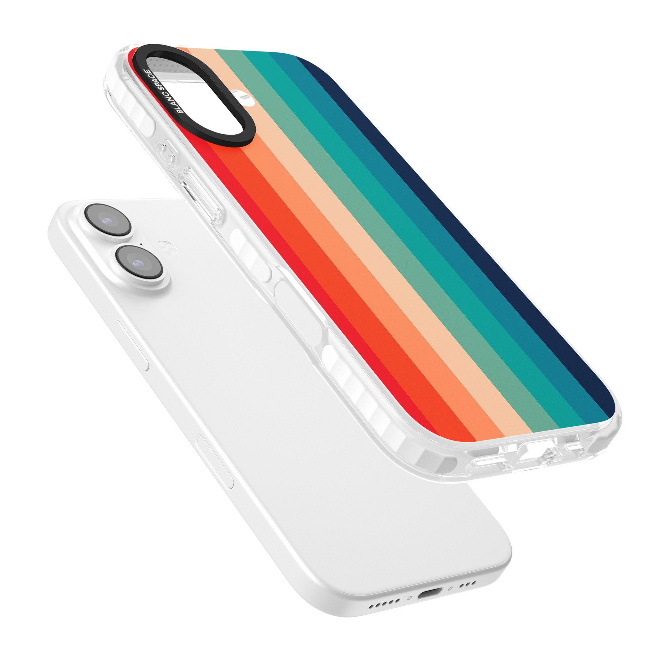 Retro 70'S Colour Palette iPhone 17 Impact Clear Phone Case Colours