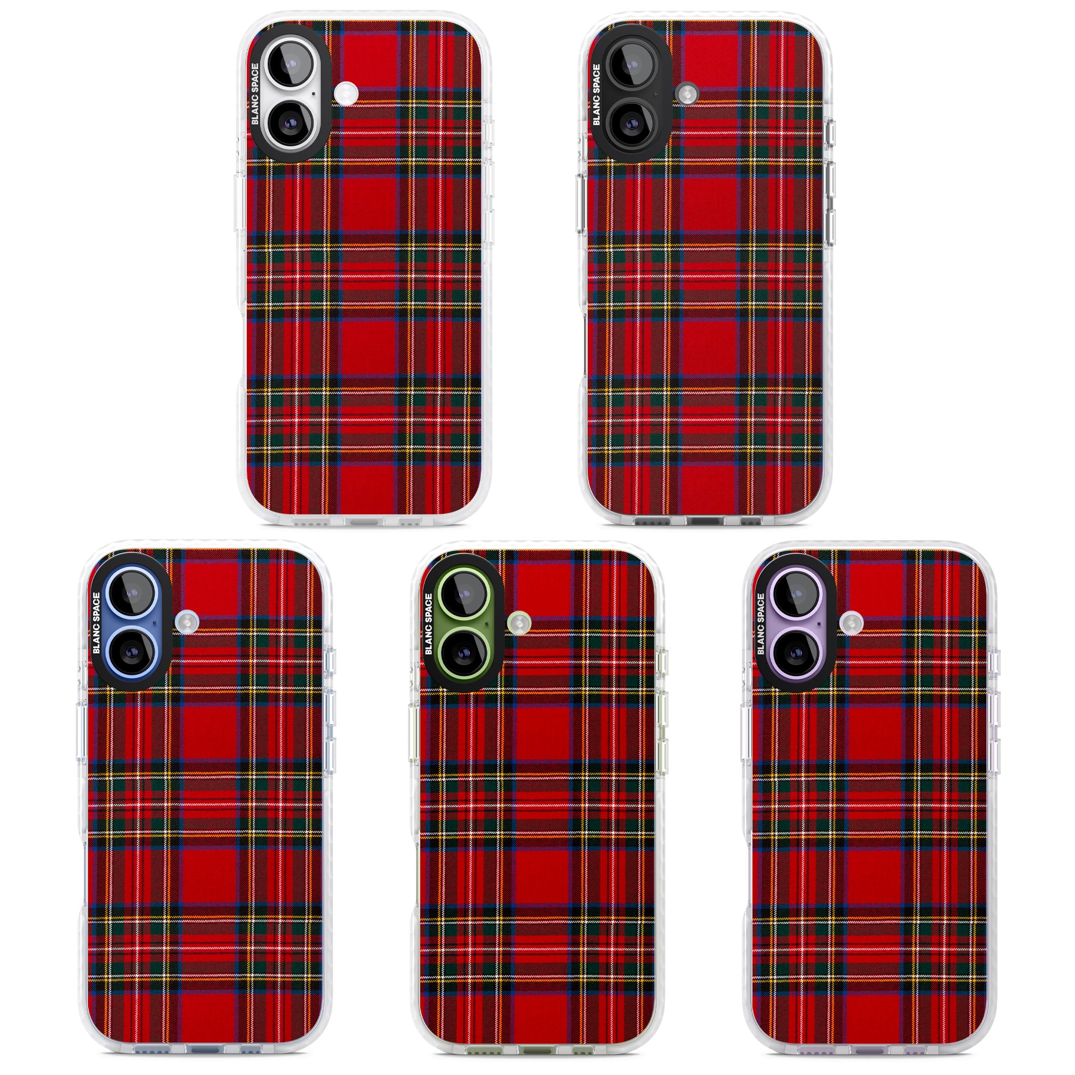 Royal Stewart Tartan iPhone 17 Impact Clear Phone Case APT Impact Protection