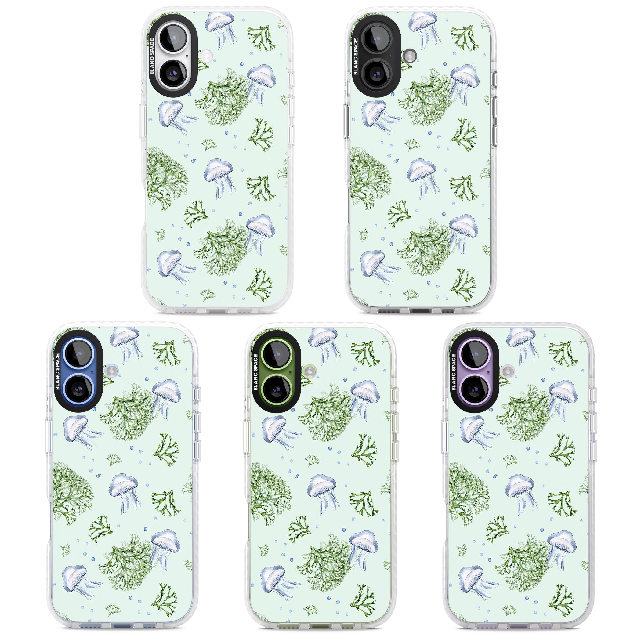 Jellyfish & Seaweed iPhone 17 Impact Clear Phone Case APT Impact Protection