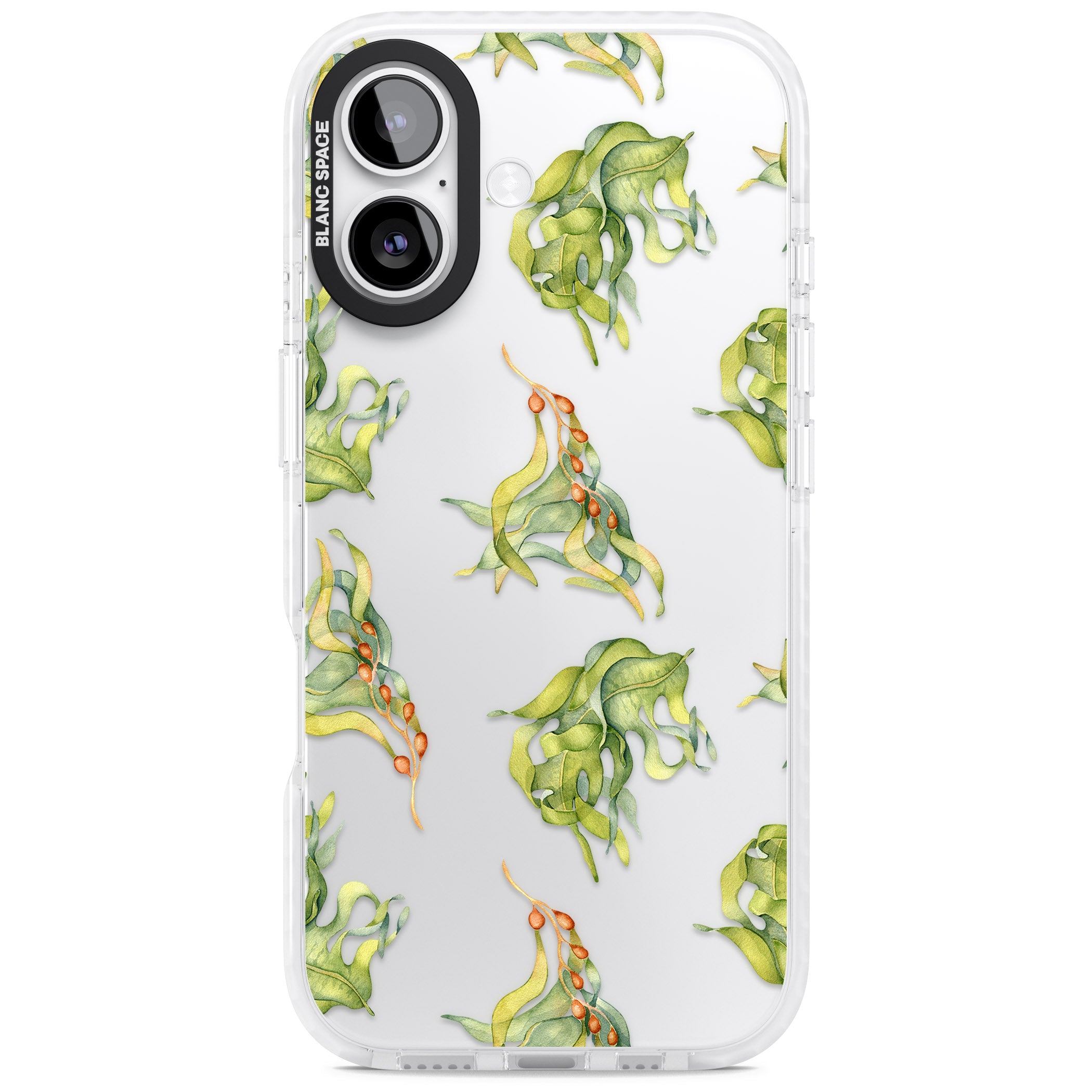 Flowing Seaweed Watercolor iPhone 17 Impact Clear Phone Case