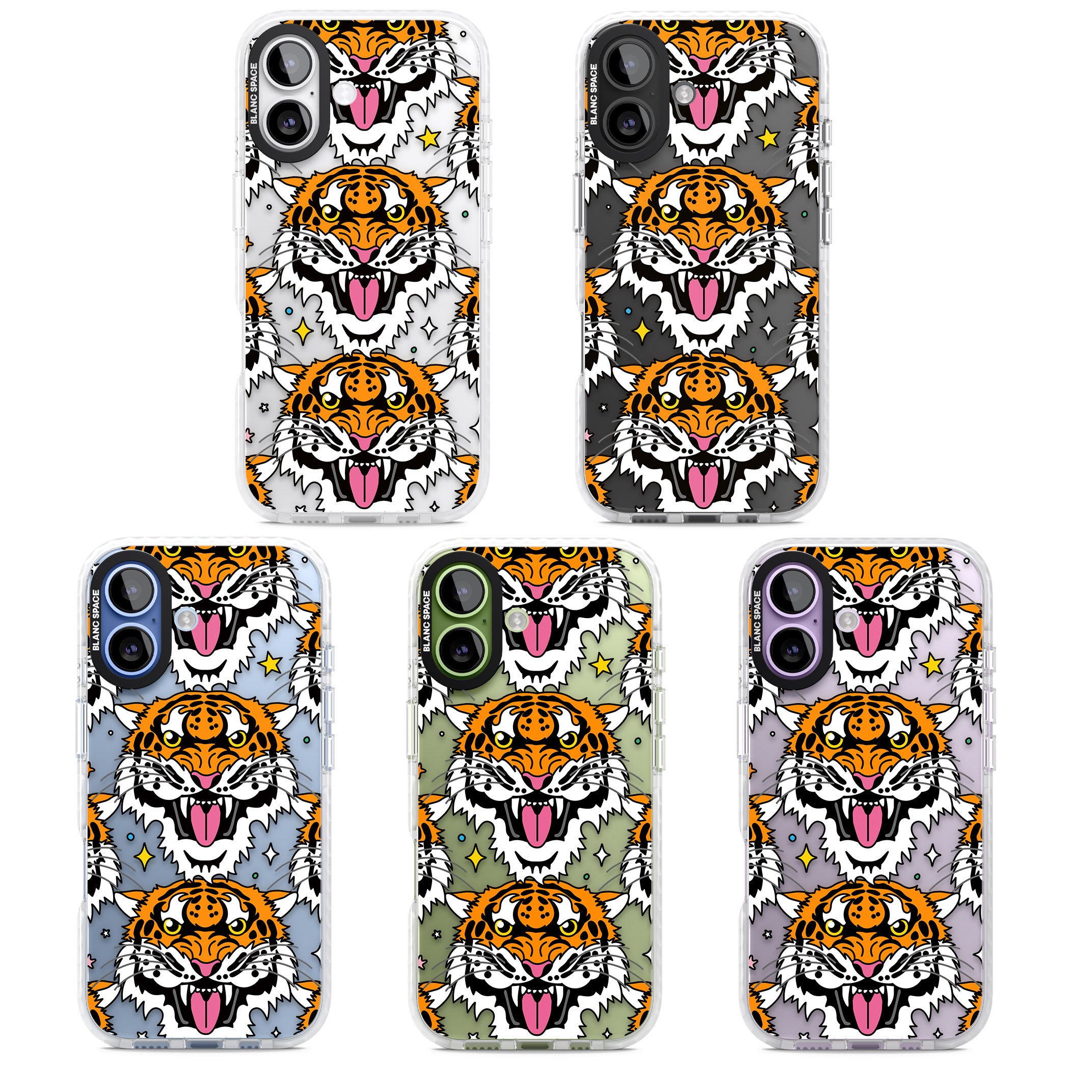 Fierce Jungle Tigers iPhone 17 Impact Clear Phone Case APT Impact Protection