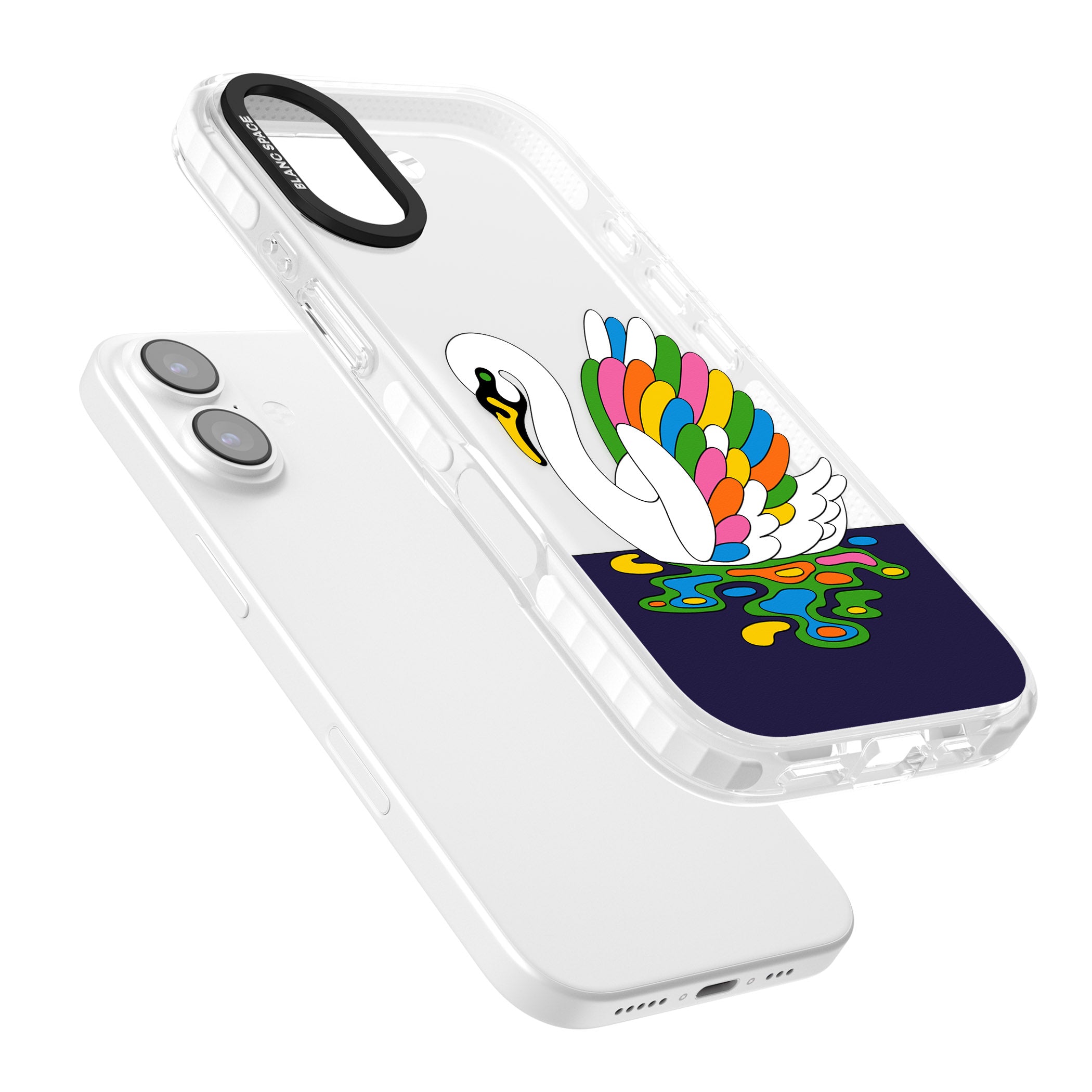 Serene Swan iPhone 17 Impact Clear Phone Case Colours