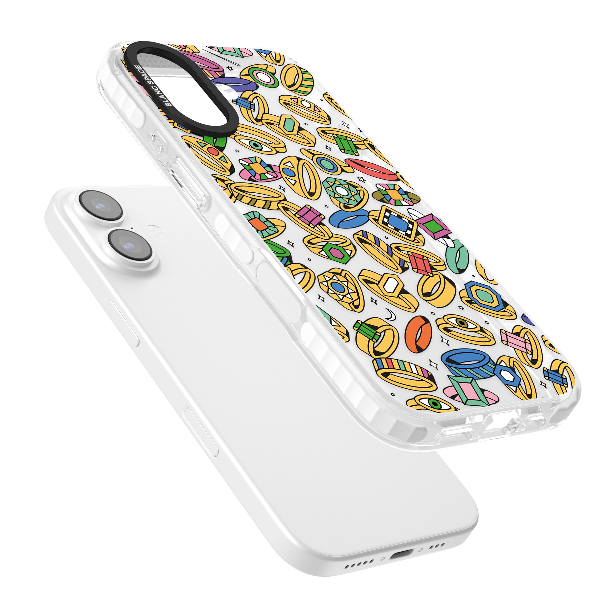 Gemstone Glitz iPhone 17 Impact Clear Phone Case Colours