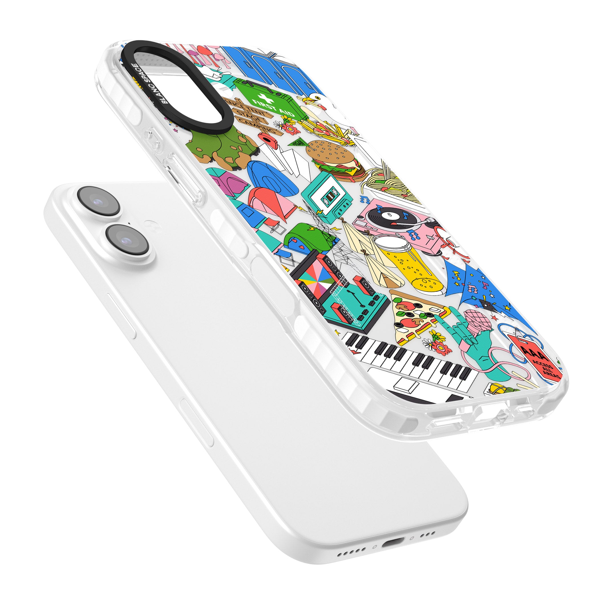 Festival Frenzy iPhone 17 Impact Clear Phone Case Colours