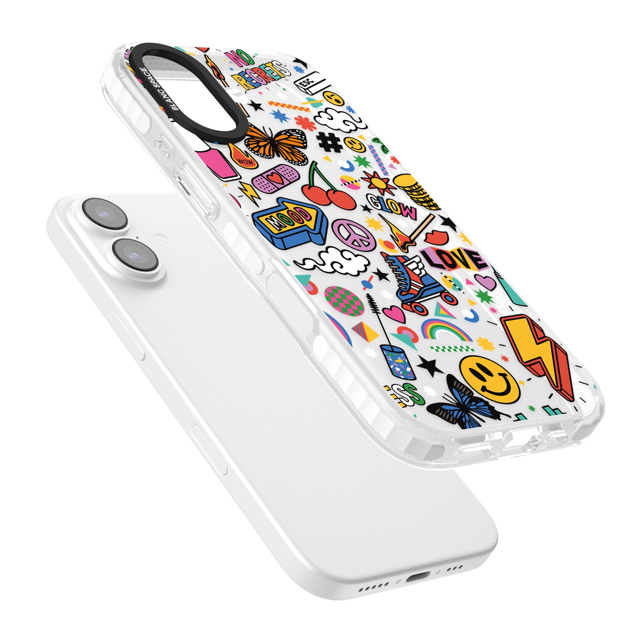 Electric Love iPhone 17 Impact Clear Phone Case Colours