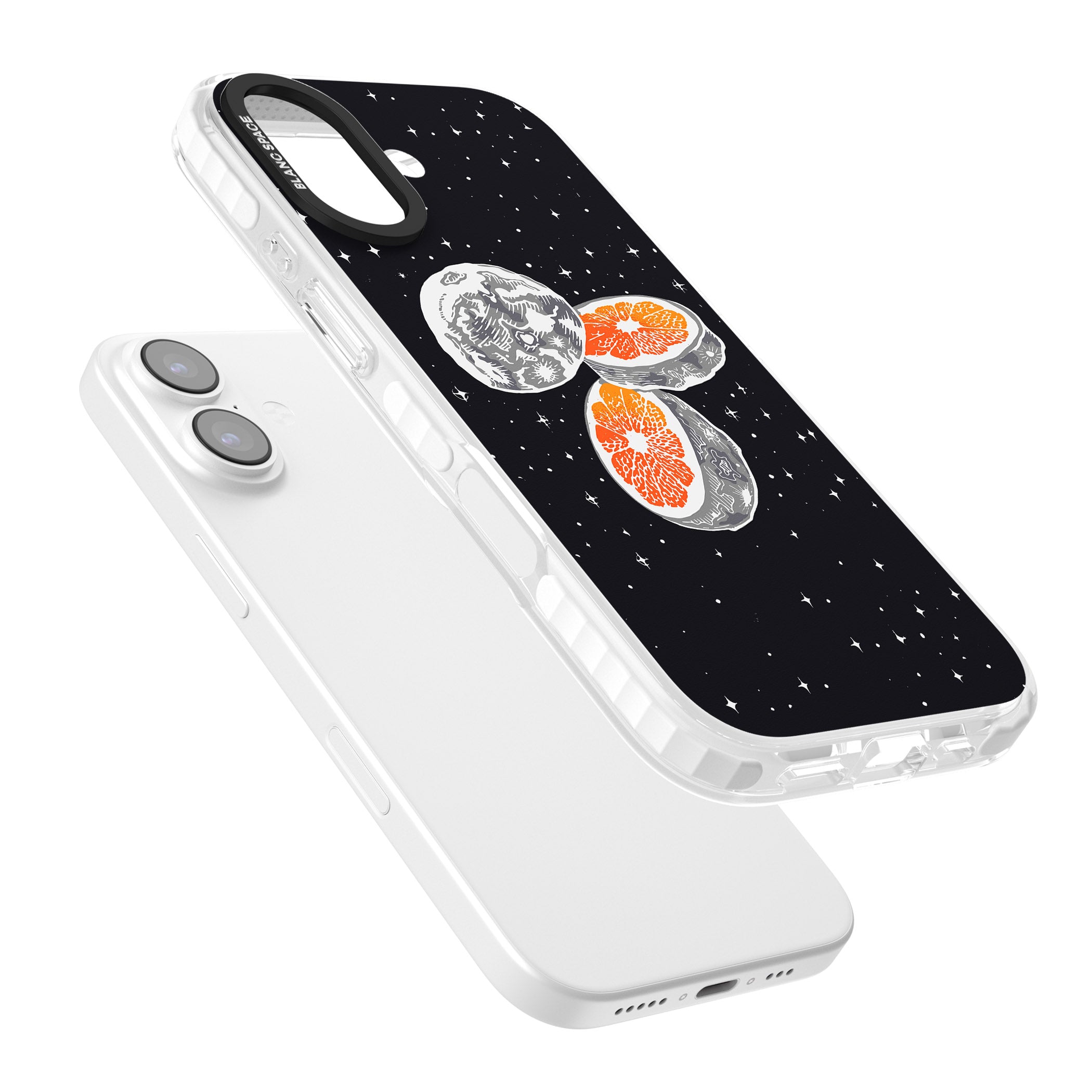 Blood Orange Moon iPhone 17 Impact Clear Phone Case Colours