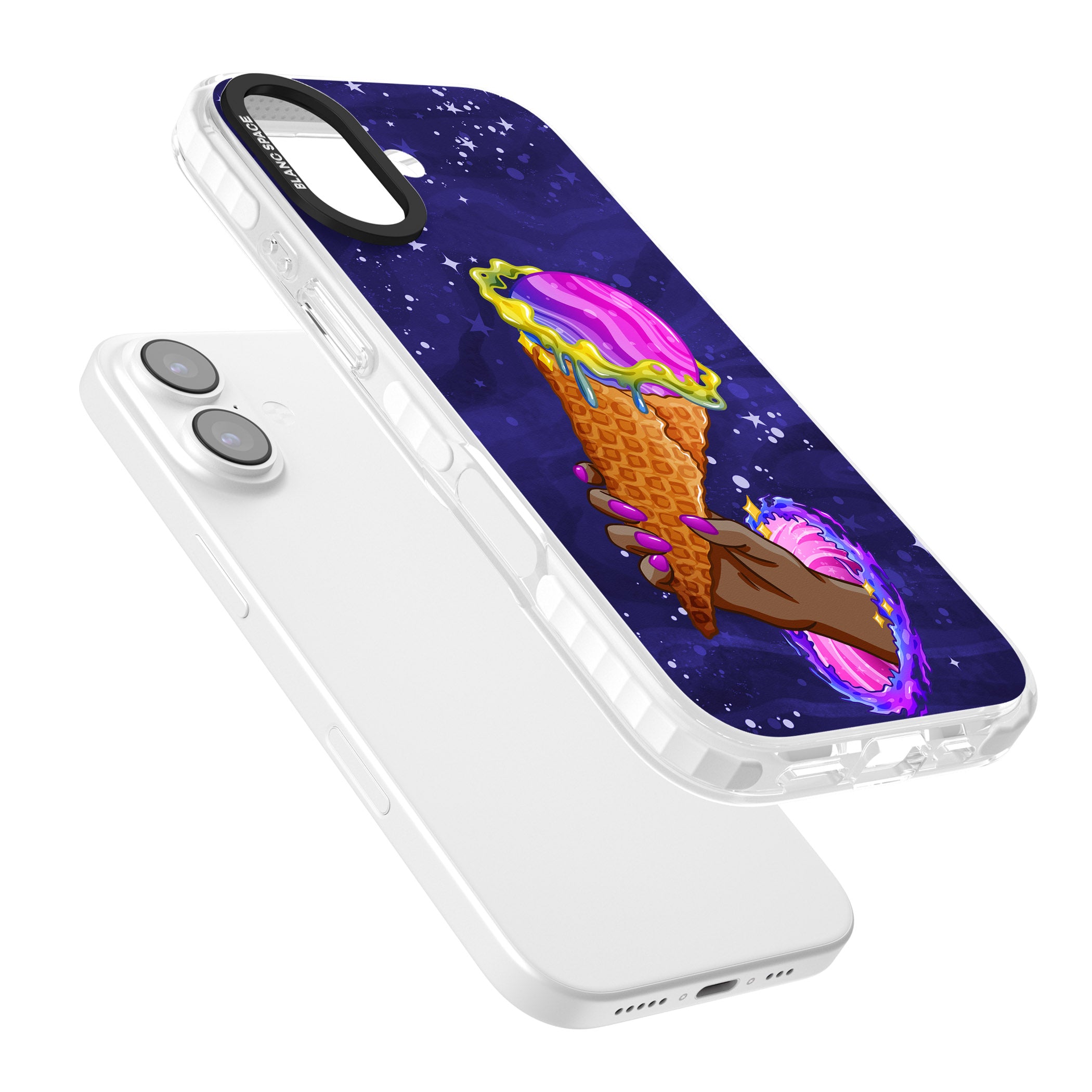 Interdimensional Ice Cream iPhone 17 Impact Clear Phone Case Colours
