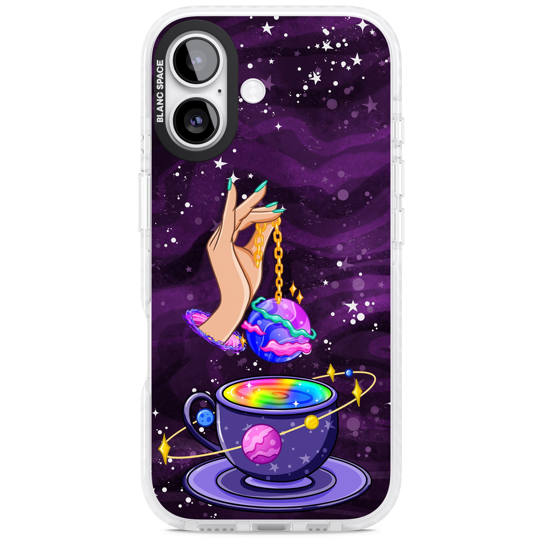 Space Tea iPhone 17 Impact Clear Phone Case