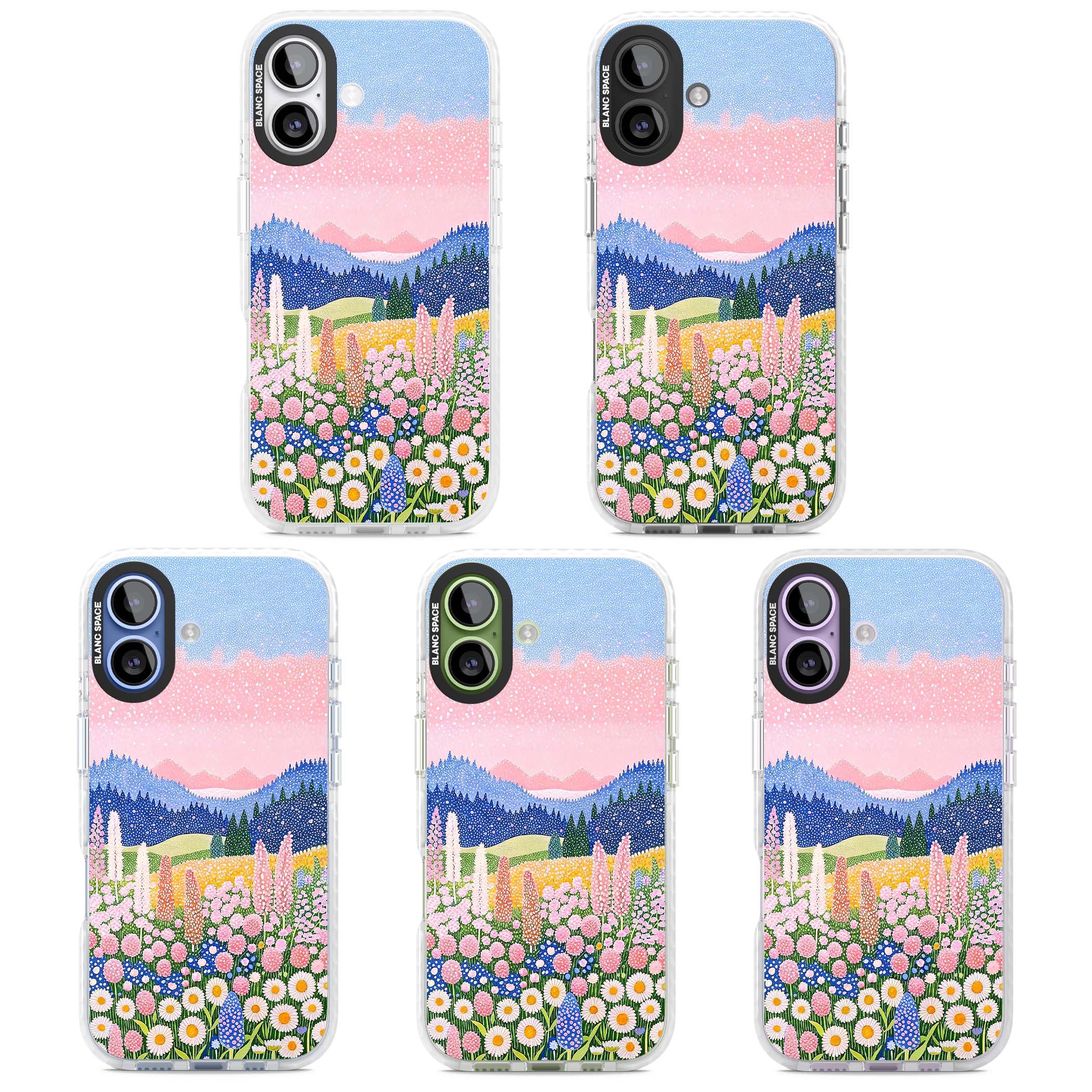 Valley Horizon cottagecore iPhone case | Black Impact case for iPhone 17