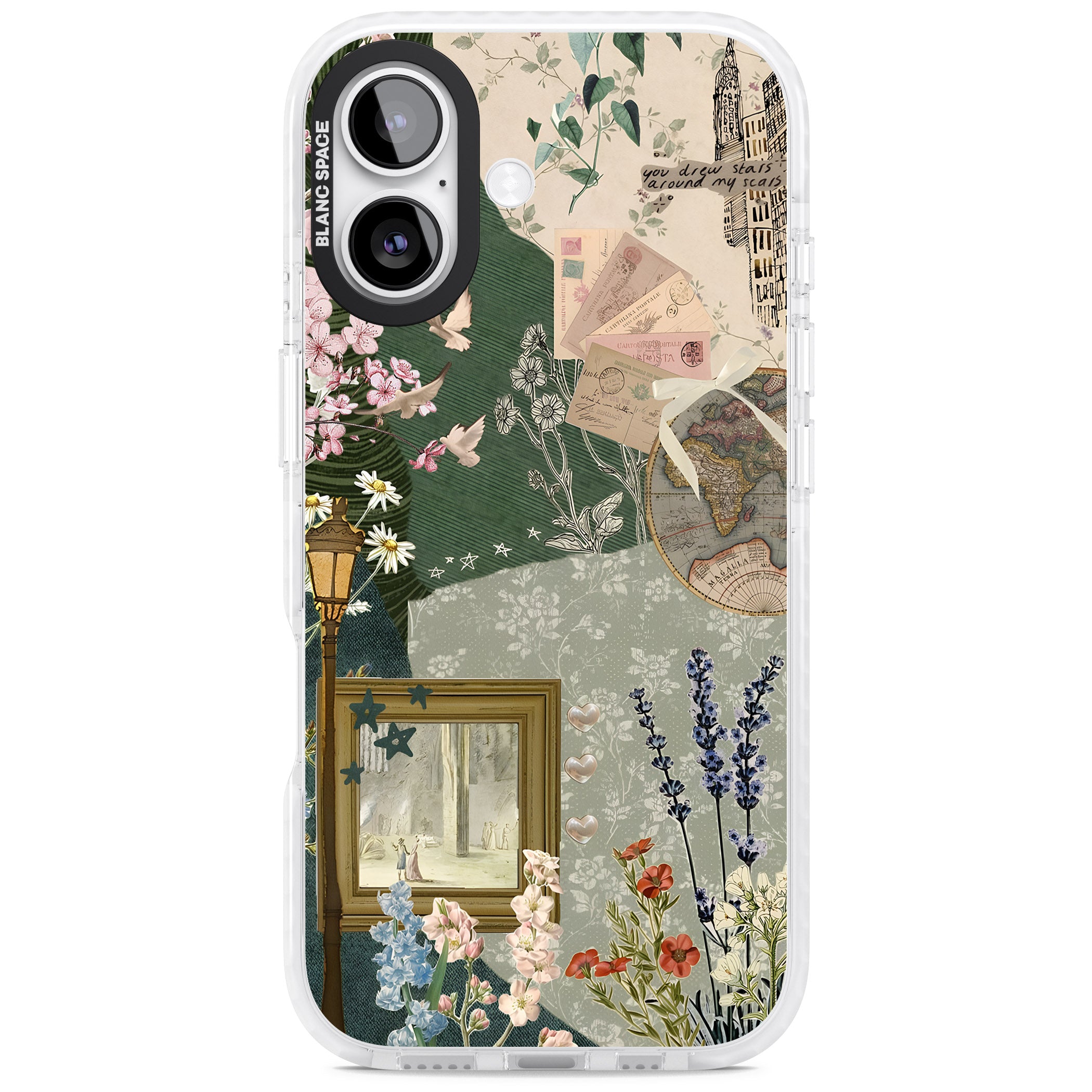 Vintage Spring Collage iPhone 17 Impact Clear Phone Case