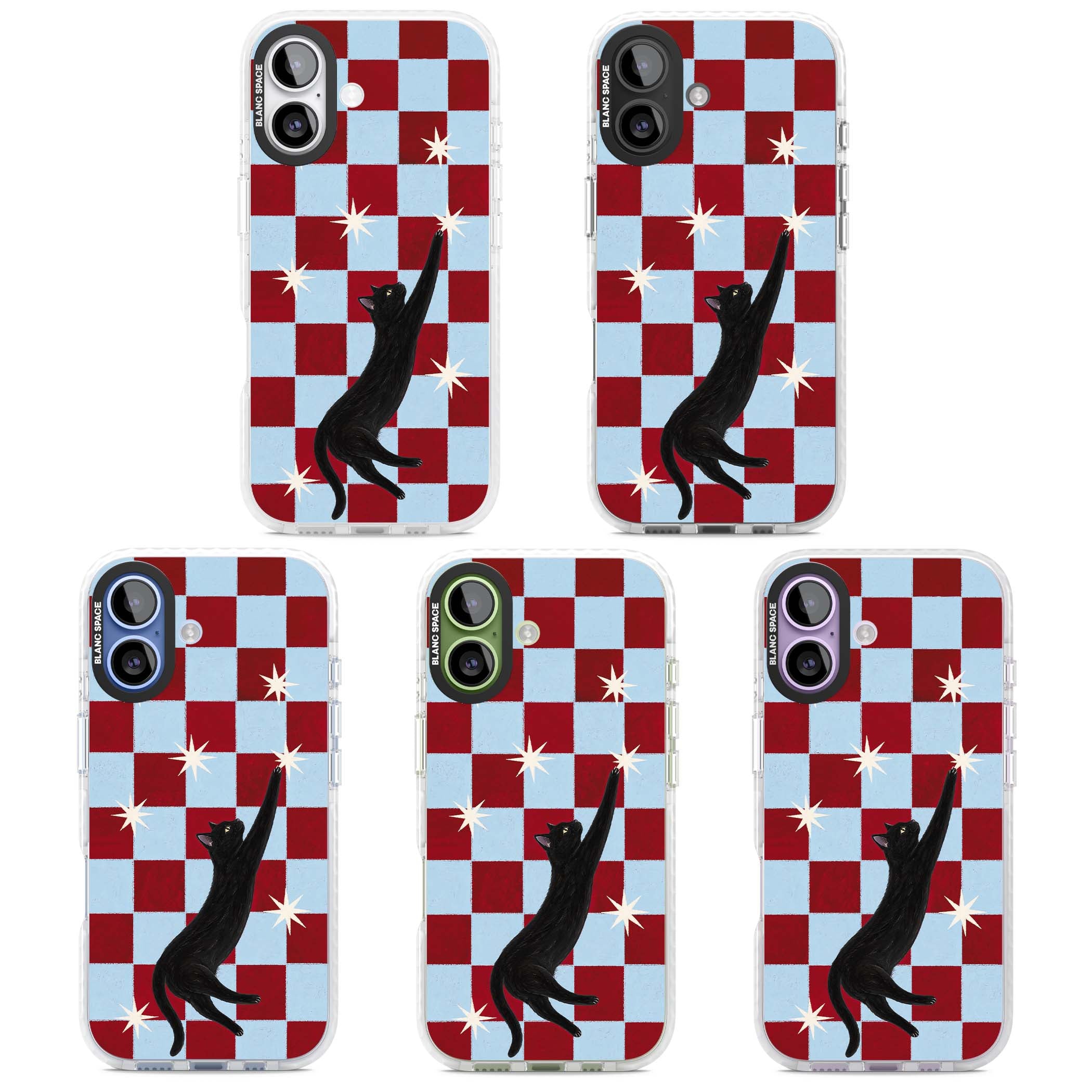 Starlit Kitty animals iPhone case | Black Impact case for iPhone 17