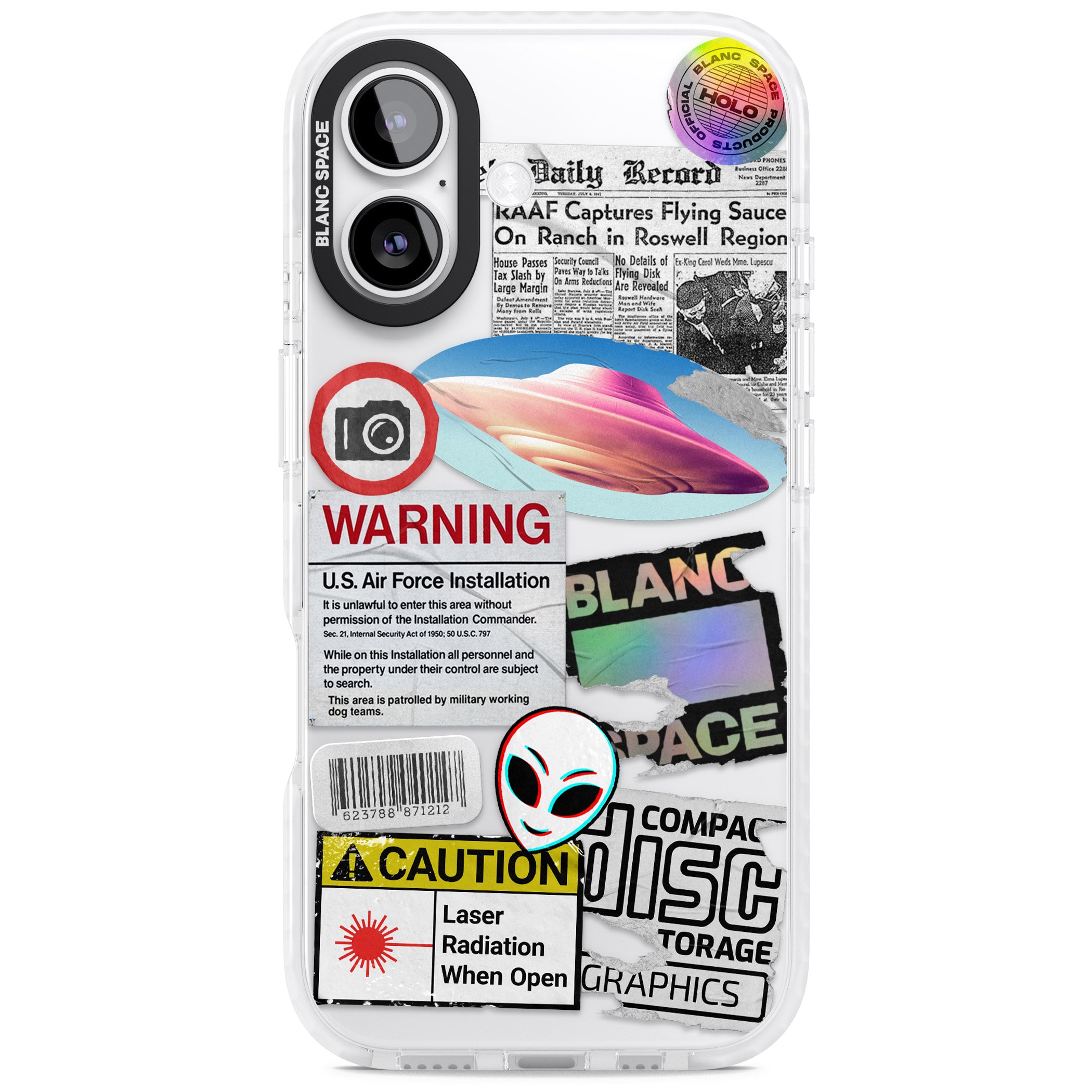 Cosmic Encounters iPhone 17 Impact Clear Phone Case