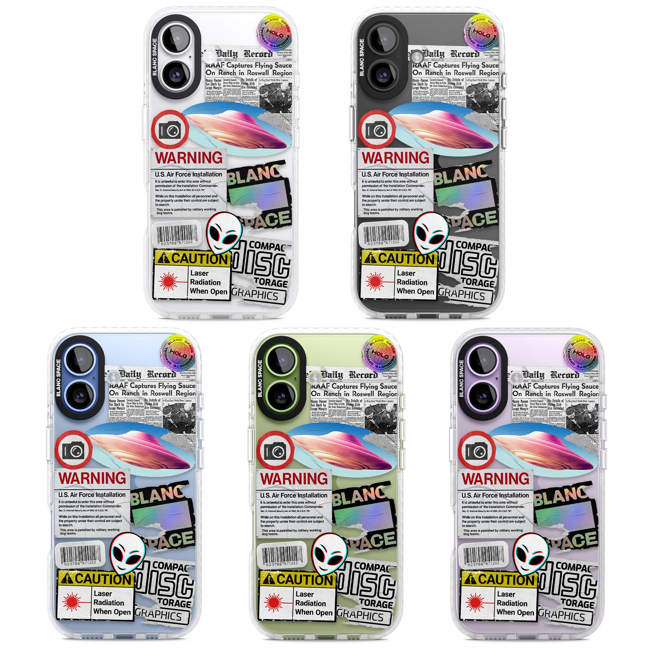 Cosmic Encounters iPhone 17 Impact Clear Phone Case APT Impact Protection