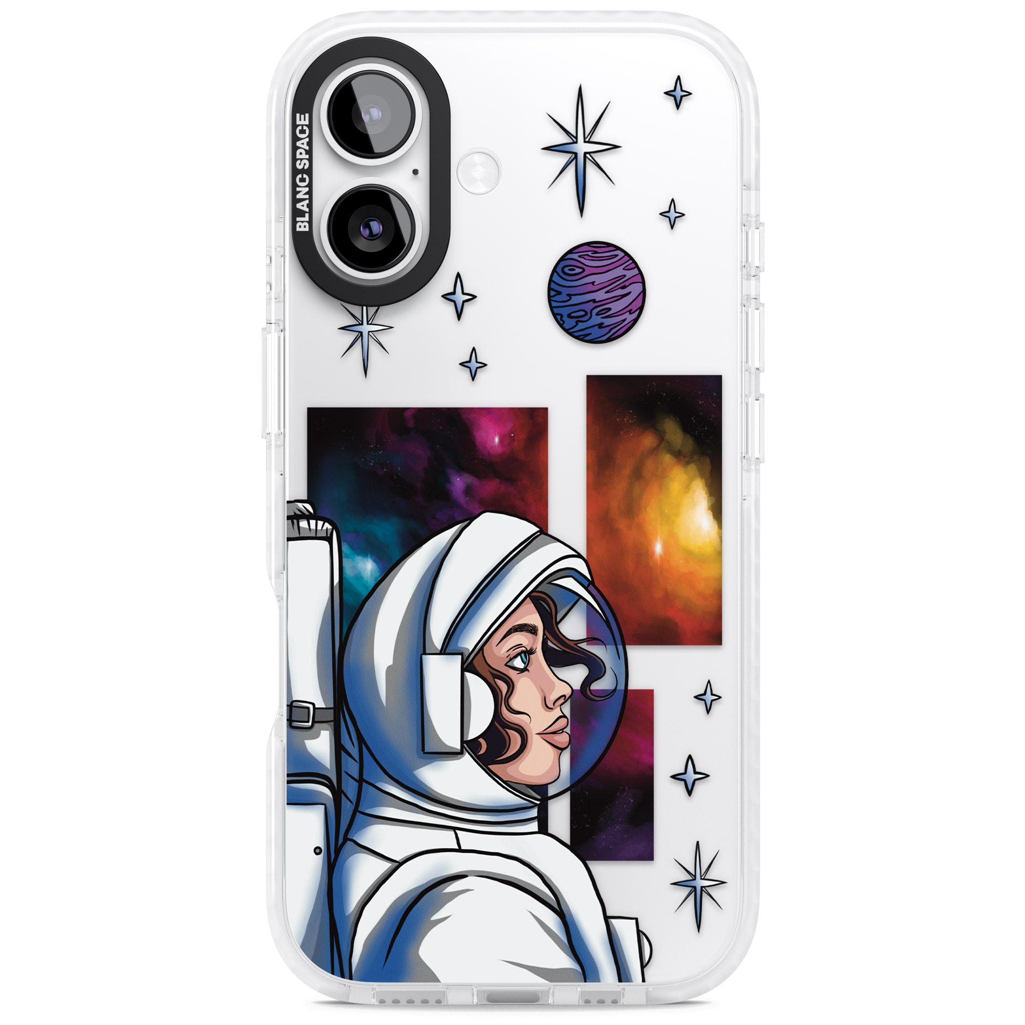 Cosmic Ambition iPhone 17 Impact Clear Phone Case