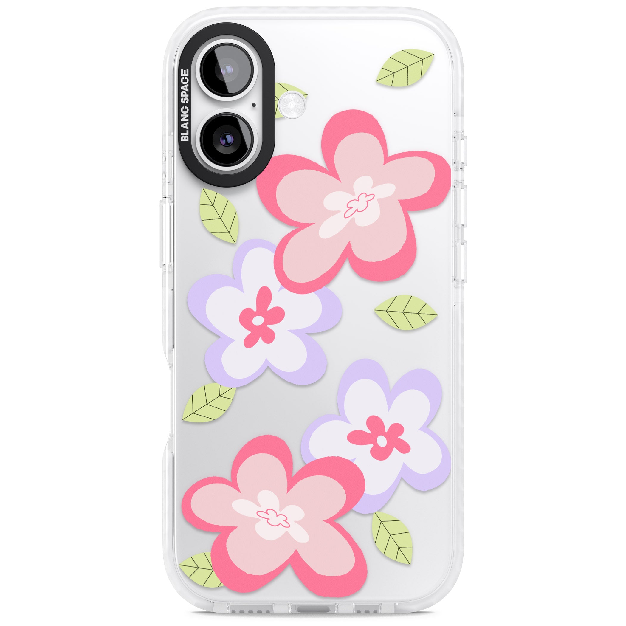 Funky Flowers iPhone 17 Impact Clear Phone Case