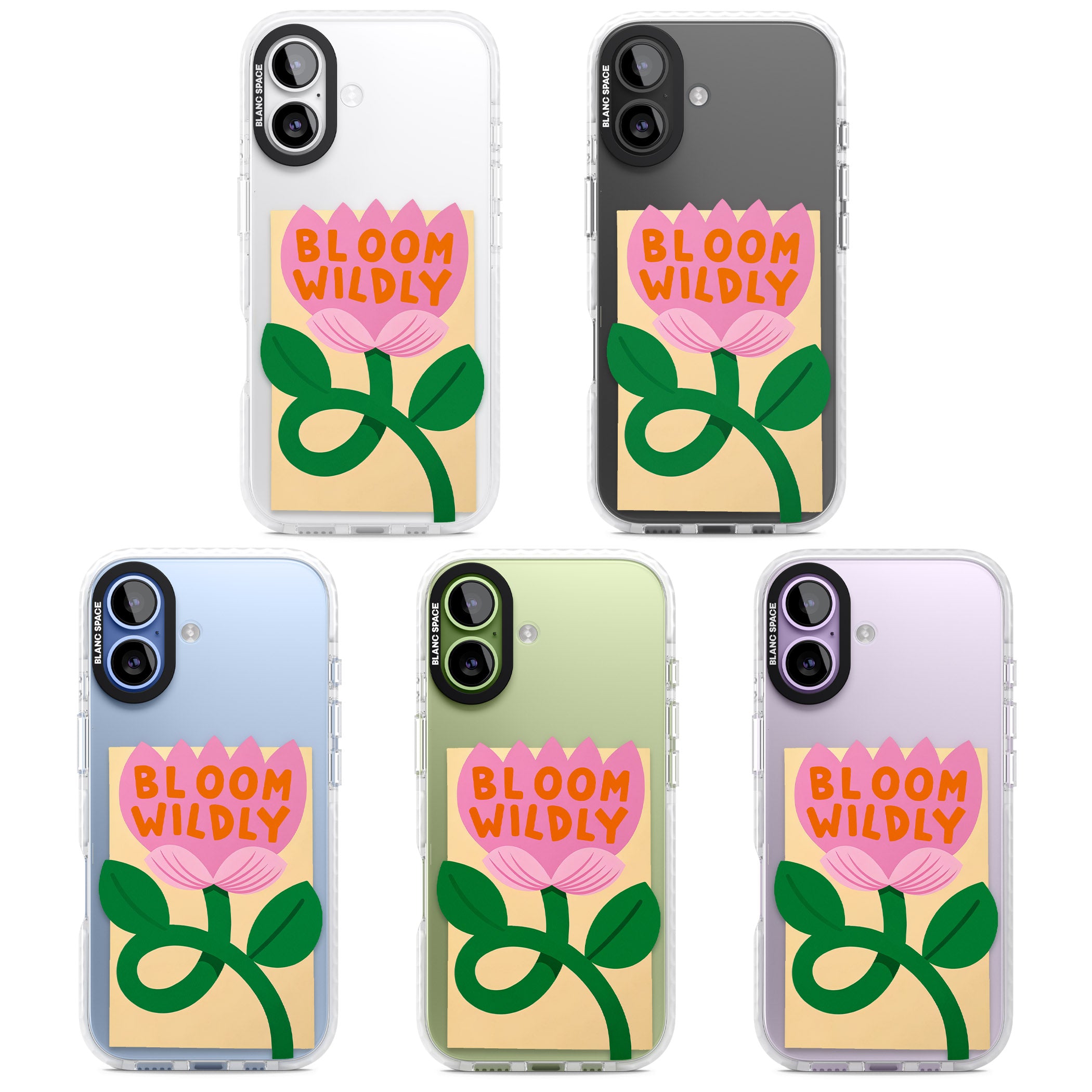 Bloom Wildly iPhone 17 Impact Clear Phone Case APT Impact Protection