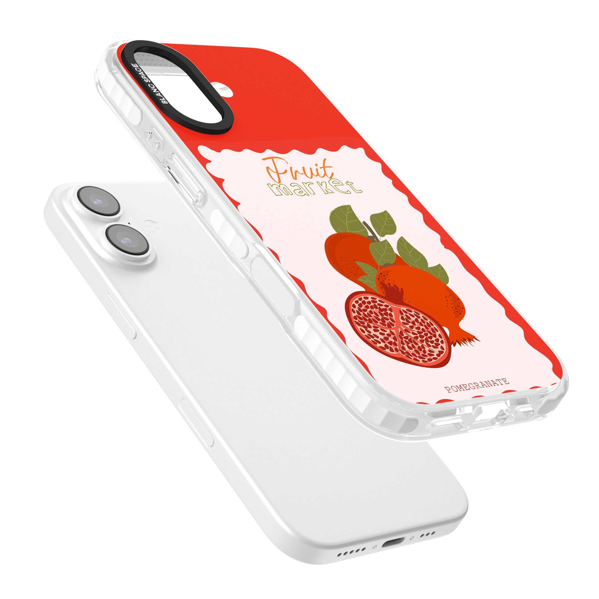 Fruit Market Pomegranate iPhone 17 Impact Clear Phone Case Colours