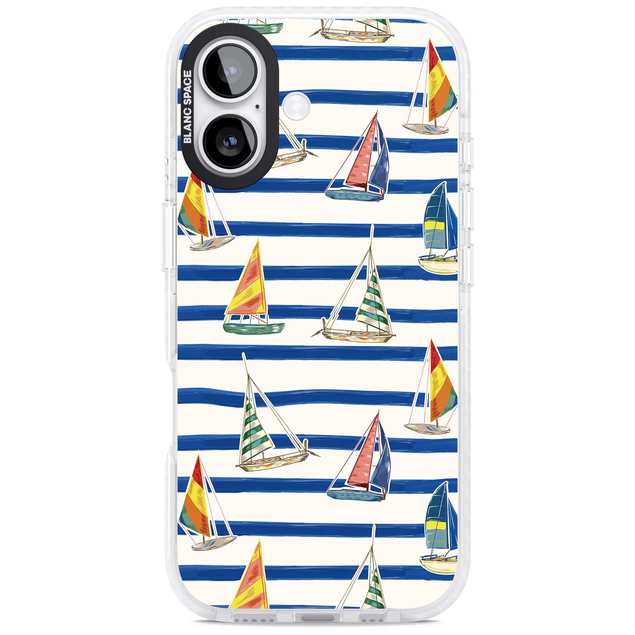Coastal Sailboats iPhone 17 Impact Clear Phone Case