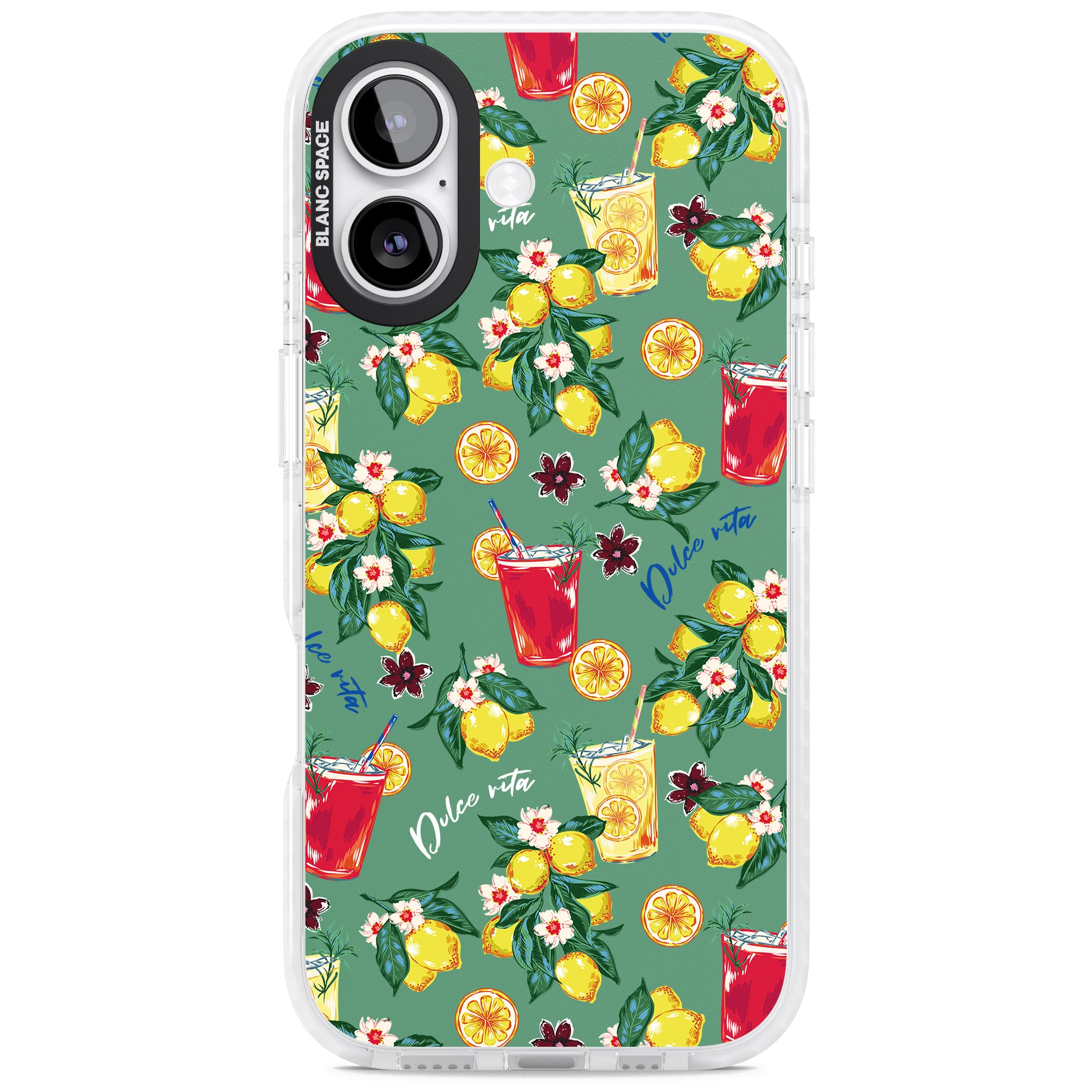 Lemon Cocktails iPhone 17 Impact Clear Phone Case