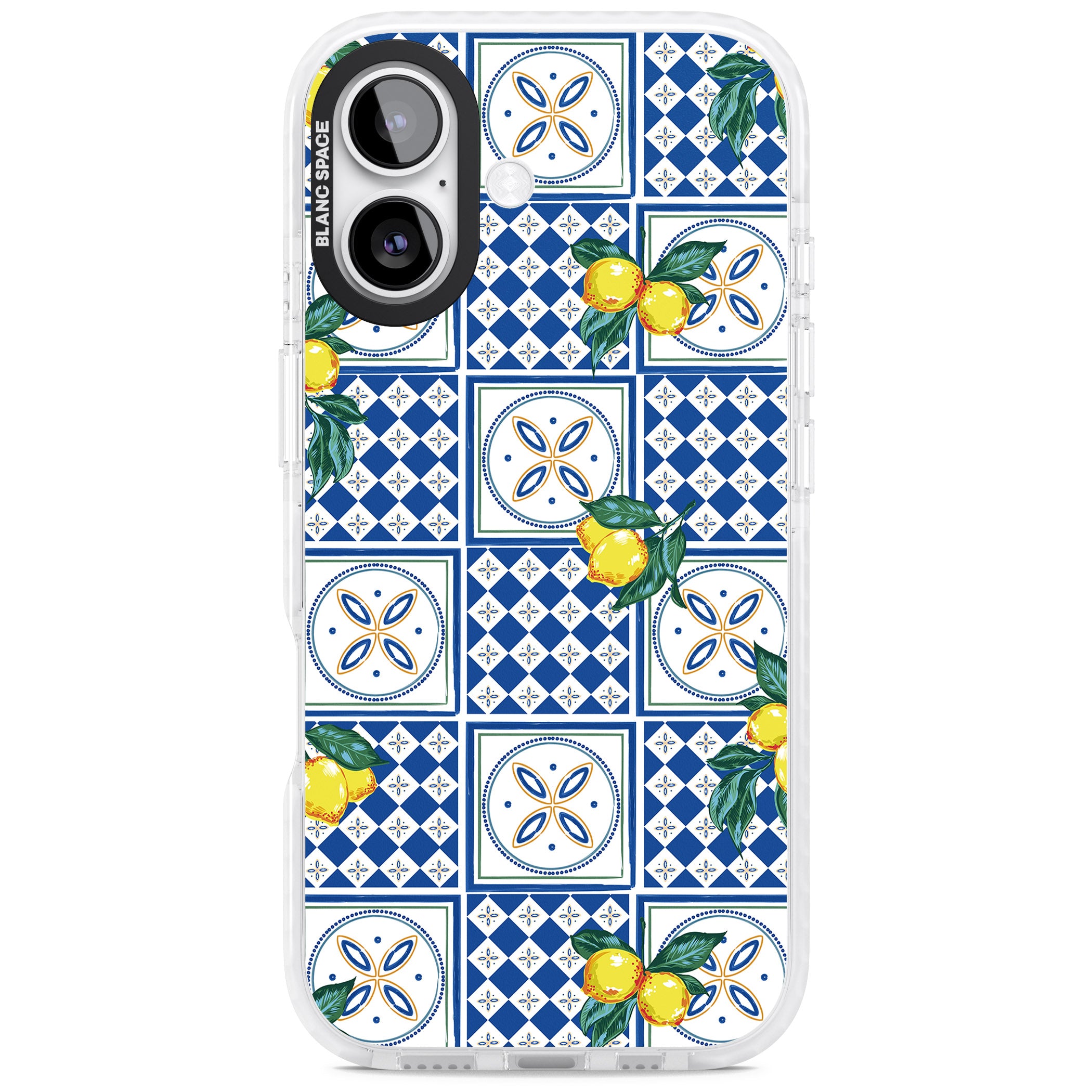 Lemon Tiles iPhone 17 Impact Clear Phone Case